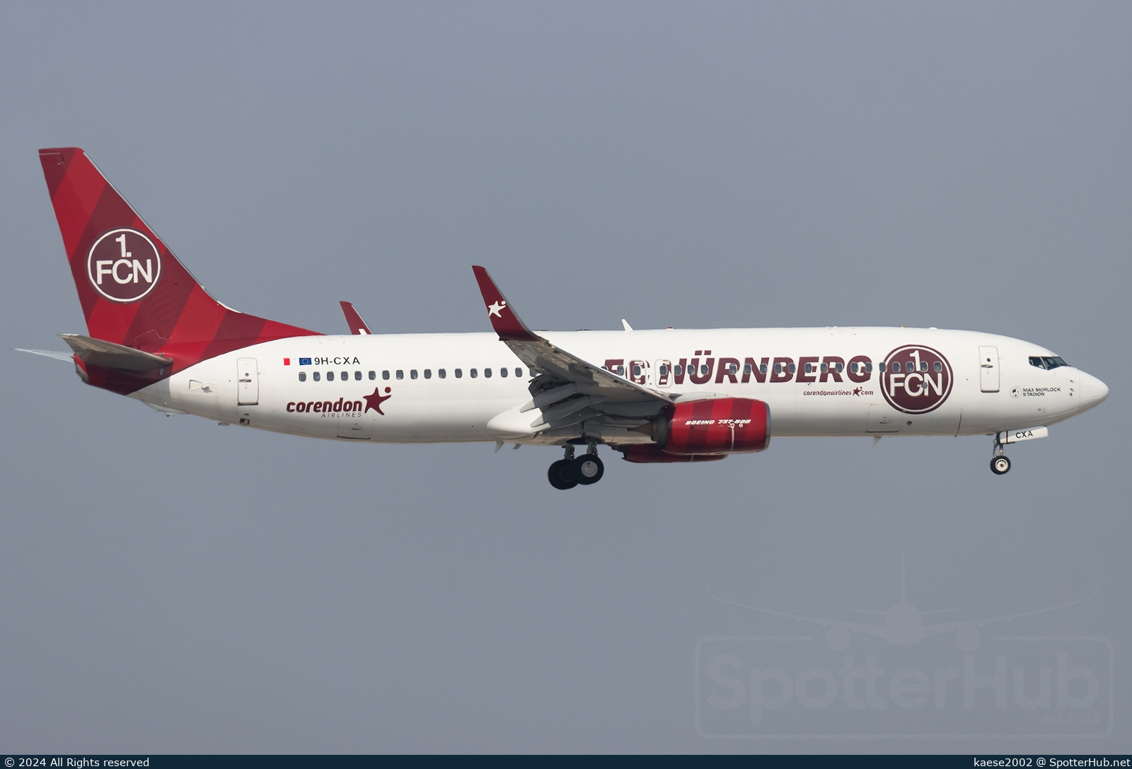 Photo of 9H-CXA - Boeing 737-85R operated by Corendon Airlines Europe