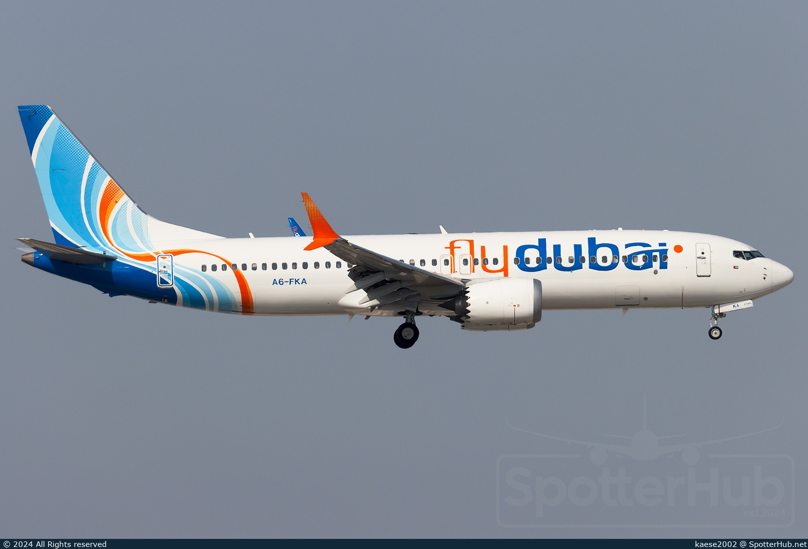 Photo of A6-FKA - Boeing 737 MAX 8 operated by flydubai