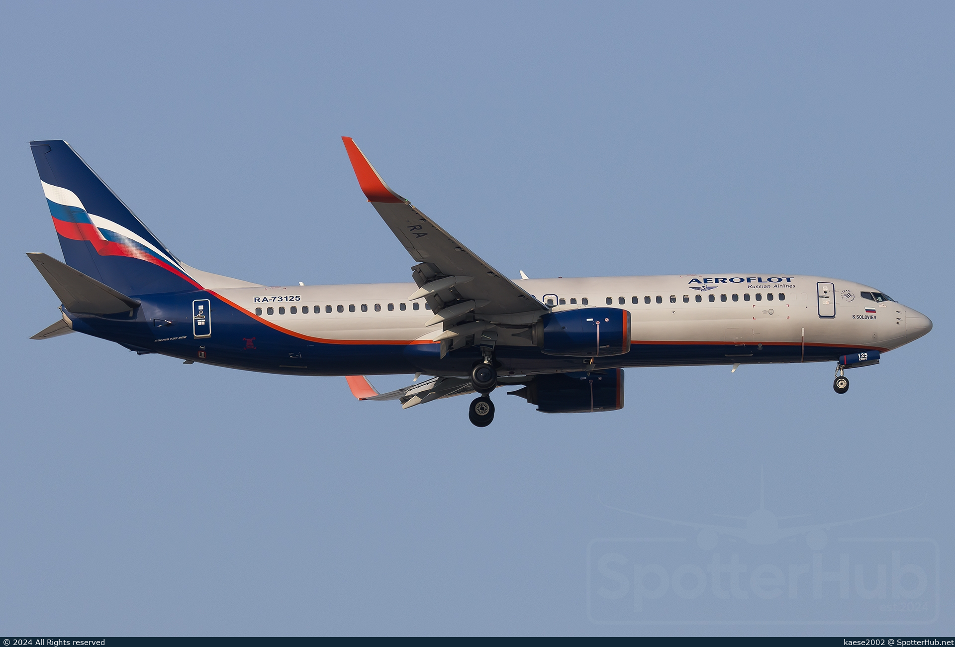 Photo of RA-73125 - Boeing 737-8LJ operated by Aeroflot