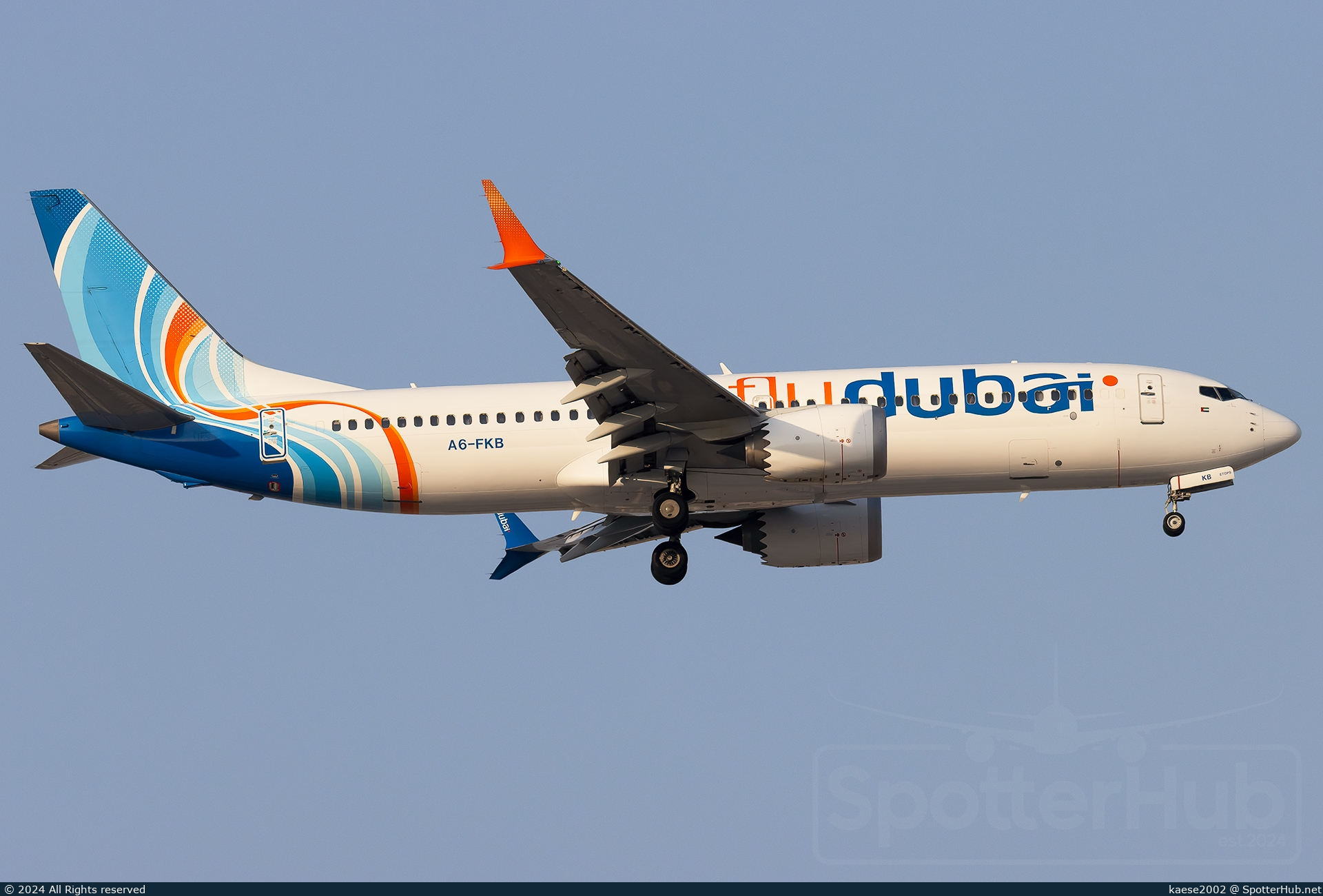 Photo of A6-FKB - Boeing 737 MAX 8 operated by flydubai