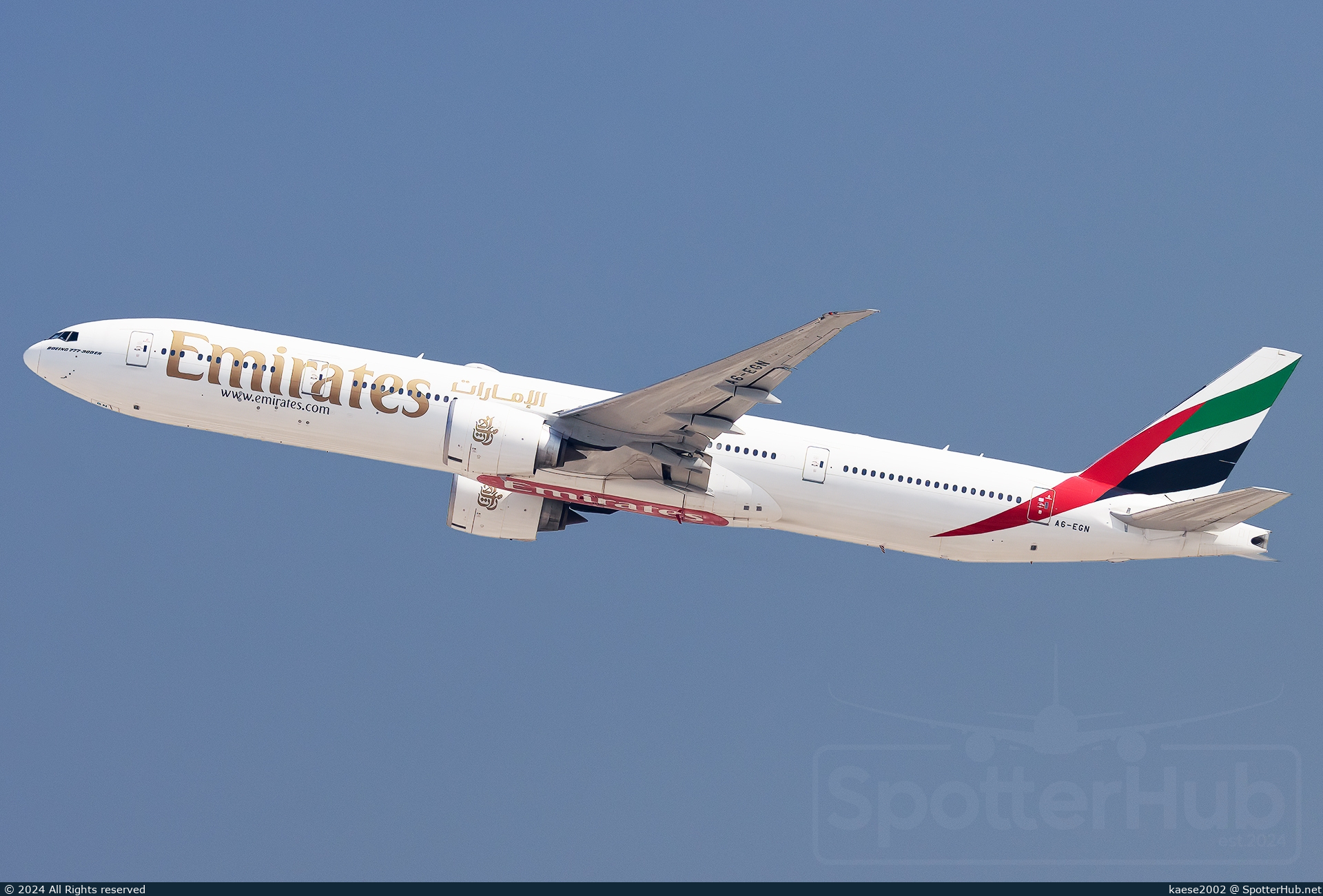 Photo of A6-EGN - Boeing 777-31H(ER) operated by Emirates