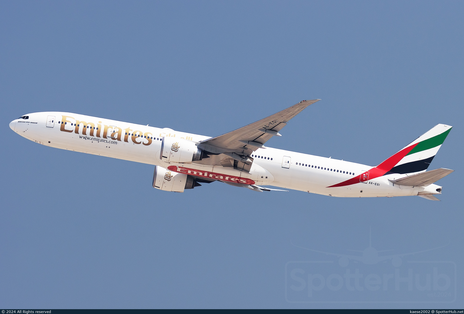 Photo of A6-EGI - Boeing 777-31H(ER) operated by Emirates