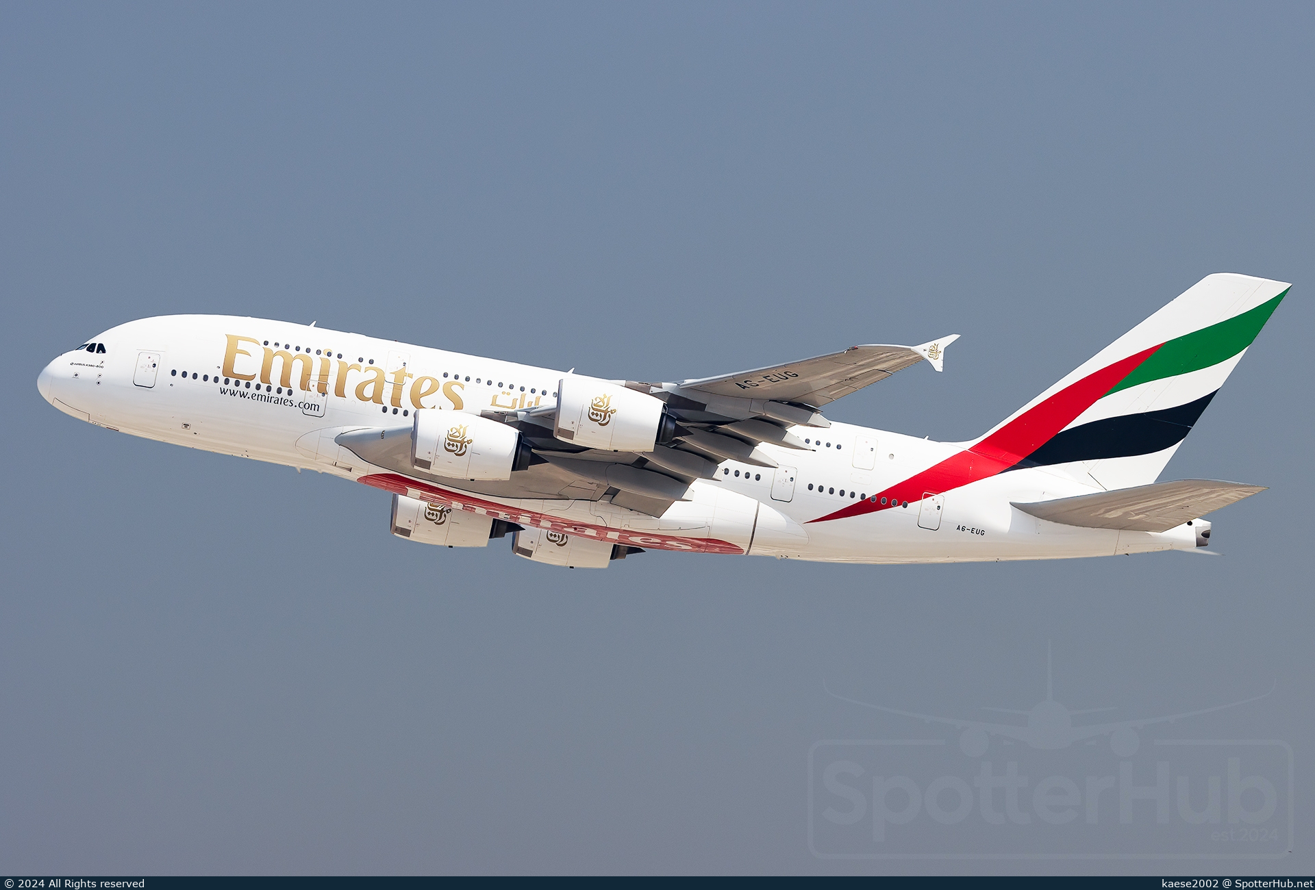Photo of A6-EUG - Airbus A380-861 operated by Emirates