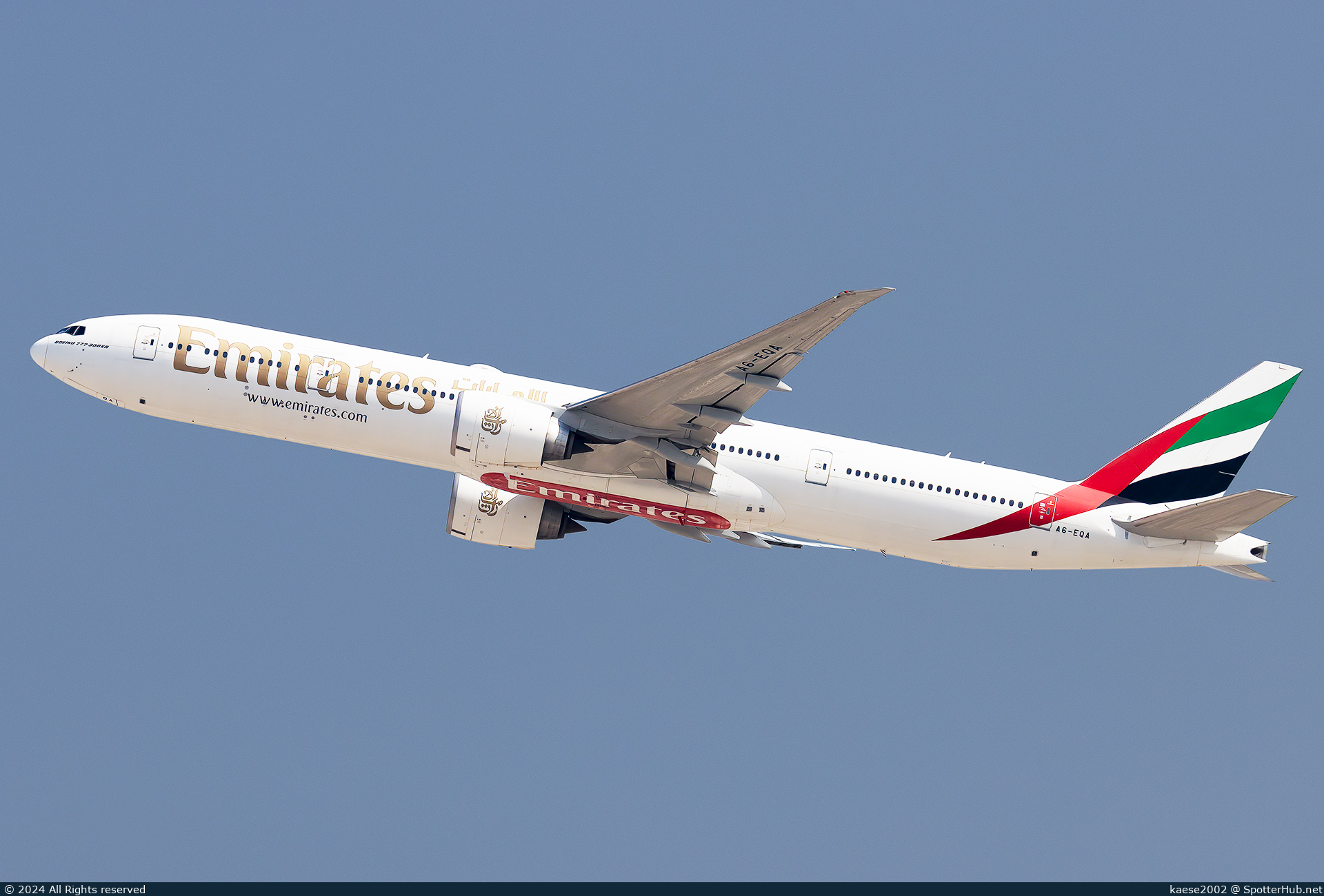 Photo of A6-EQA - Boeing 777-31H(ER) operated by Emirates