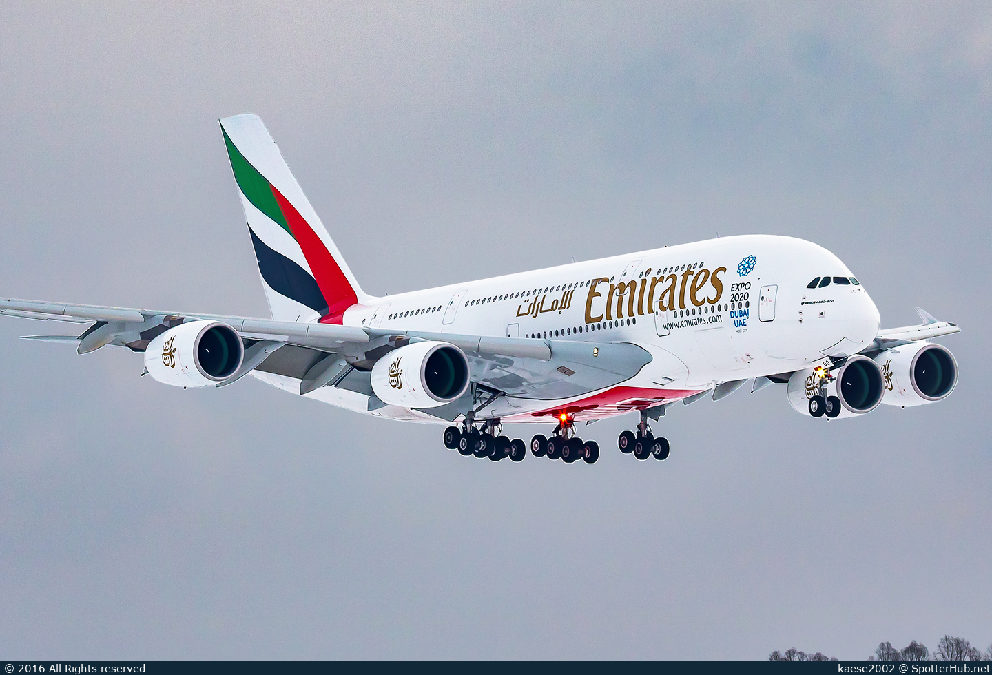 Photo of A6-EOO - Airbus A380-861 operated by Emirates