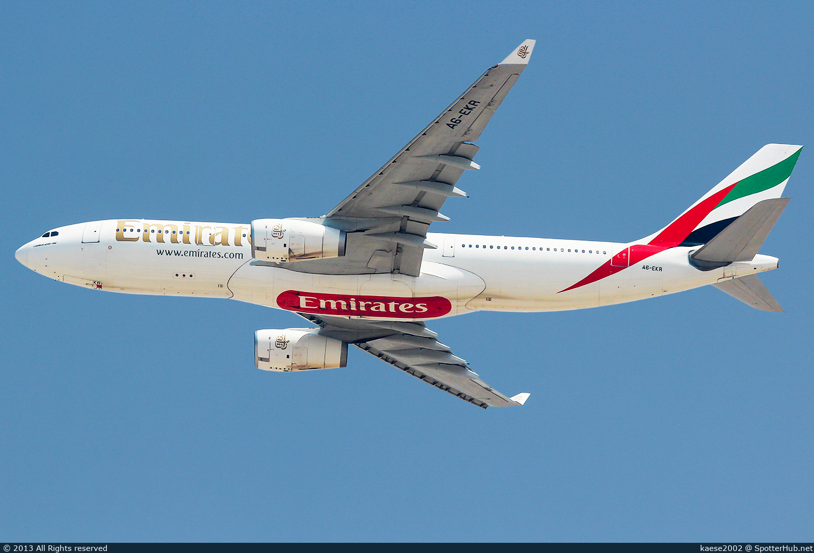 Photo of A6-EKR - Airbus A330-243 operated by Emirates