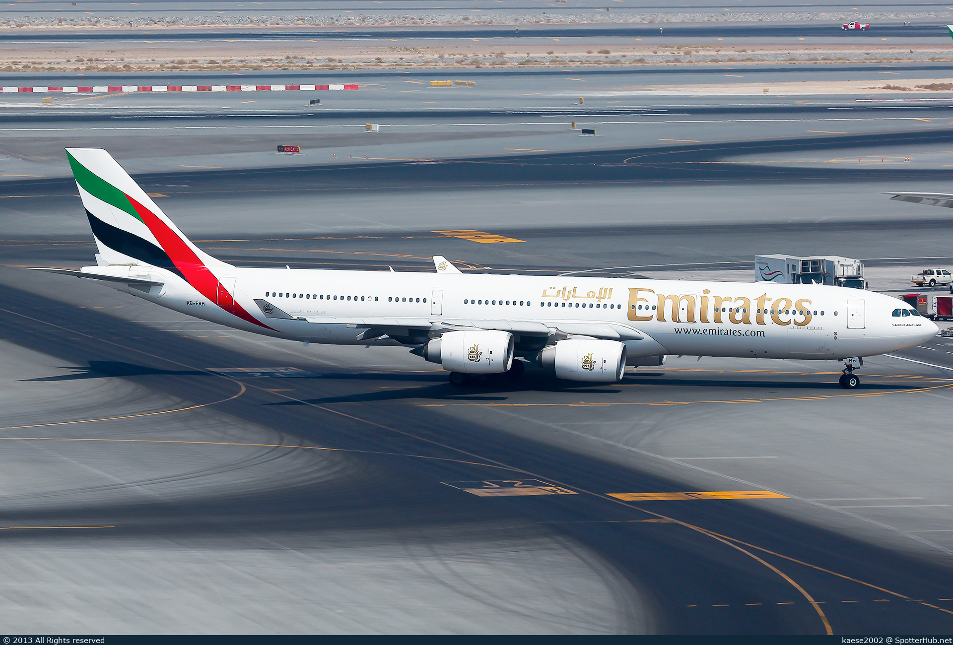 Photo of A6-ERH - Airbus A340-541 operated by Emirates