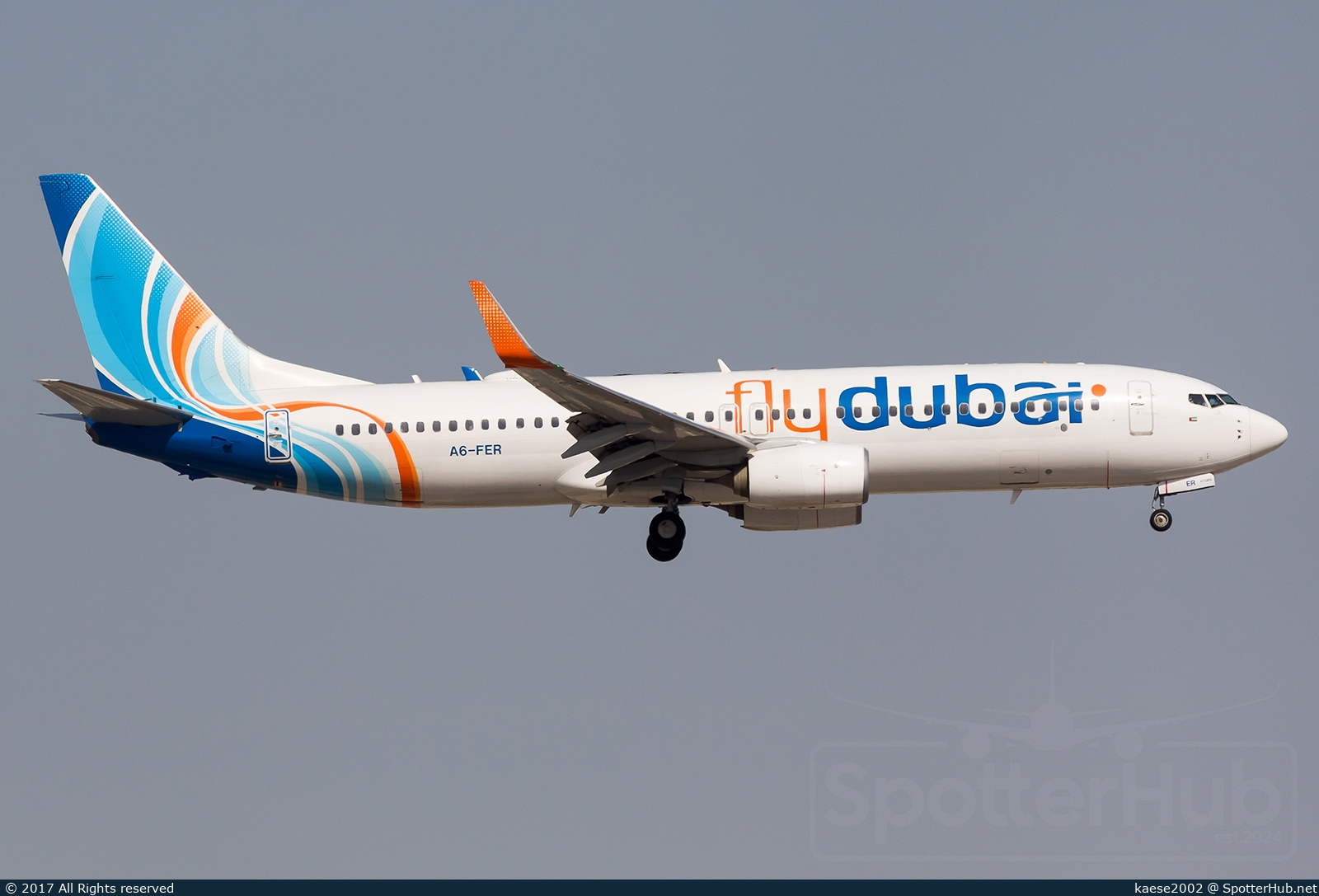 Photo of A6-FER - Boeing 737-8KN operated by flydubai