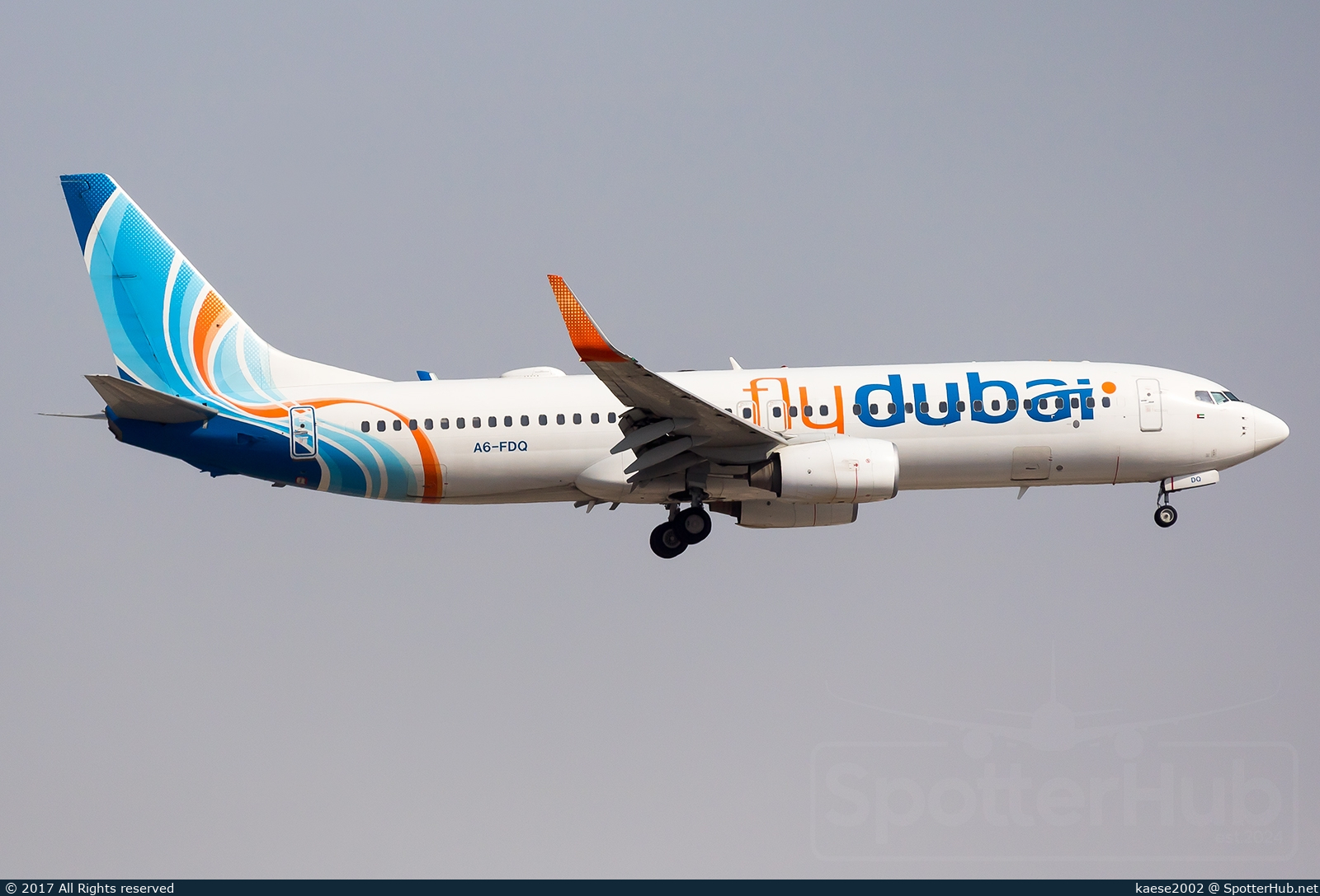 Photo of A6-FDQ - Boeing 737-8KN operated by flydubai
