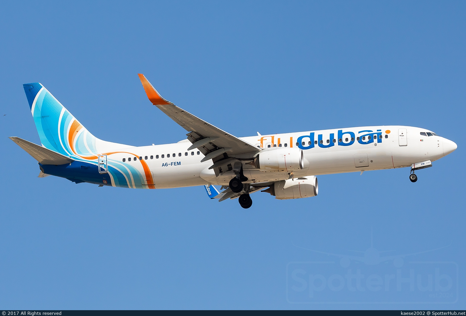 Photo of A6-FEM - Boeing 737-8KN operated by flydubai