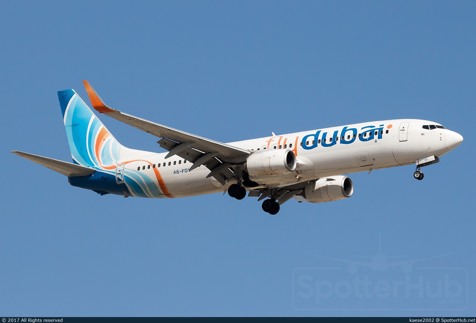 Photo of A6-FDY - Boeing 737-8KN operated by flydubai