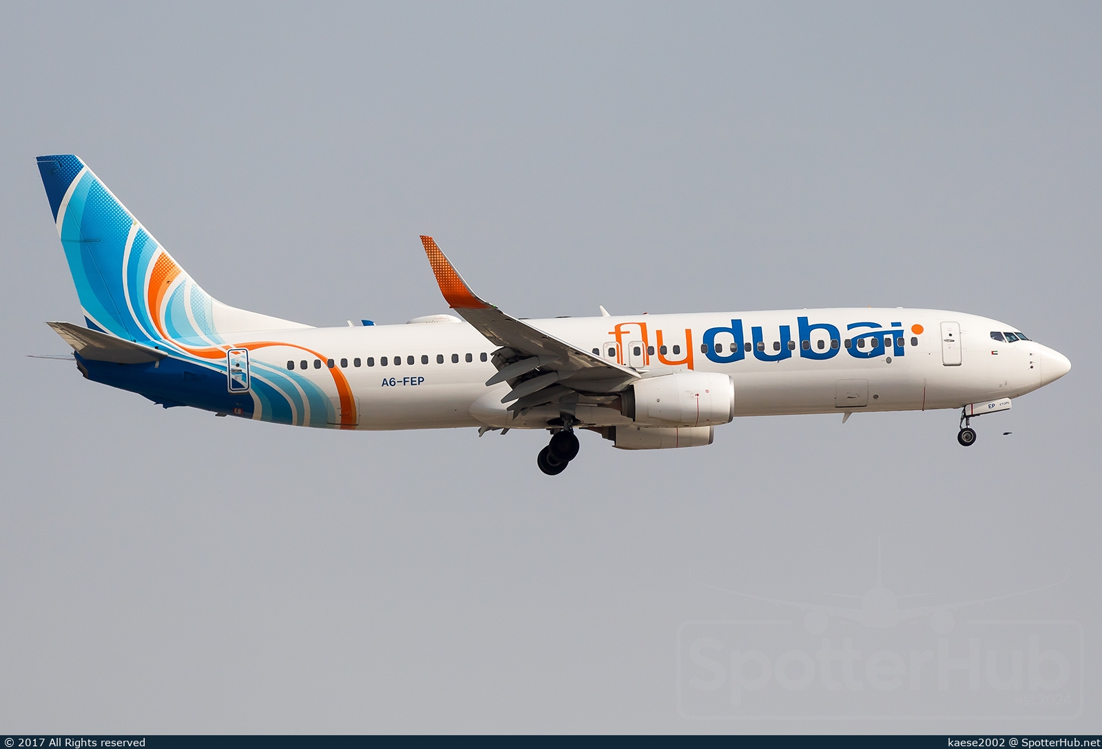 Photo of A6-FEP - Boeing 737-8KN operated by flydubai