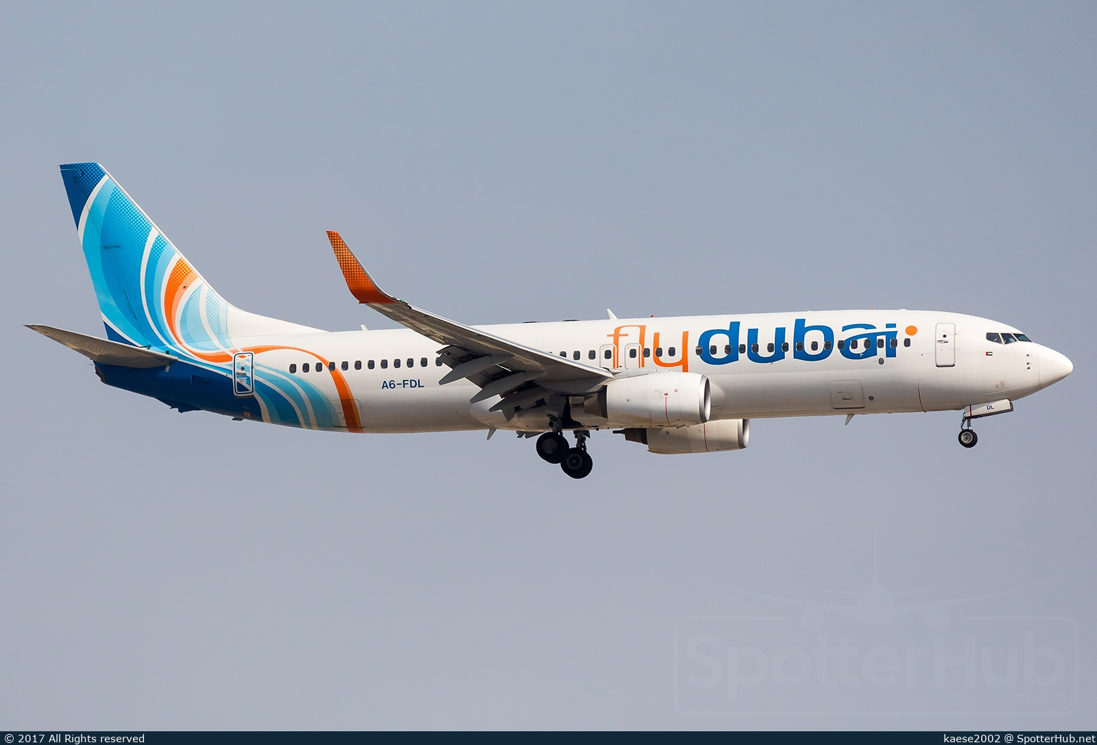 Photo of A6-FDL - Boeing 737-8KN operated by flydubai