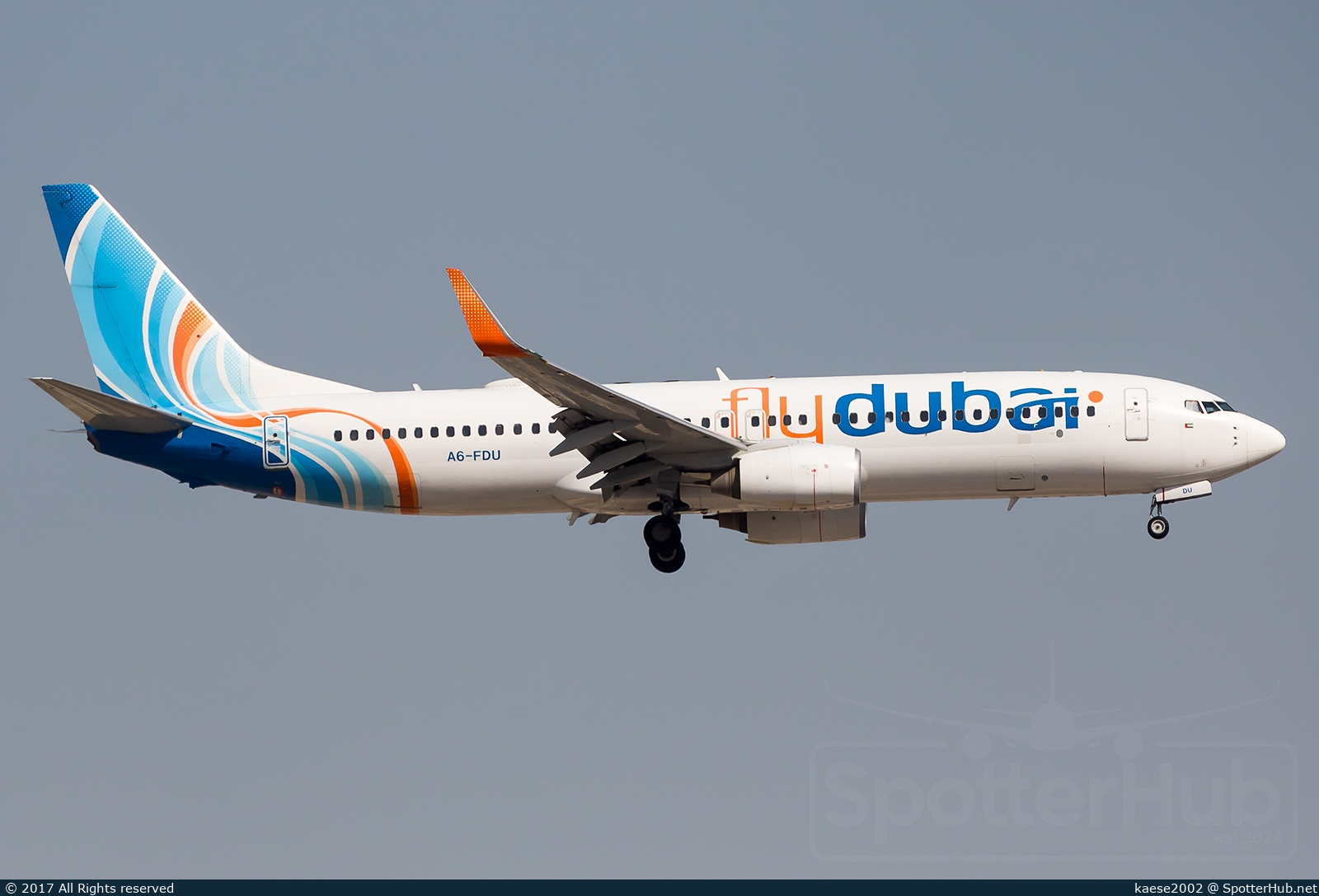 Photo of A6-FDU - Boeing 737-8KN operated by flydubai