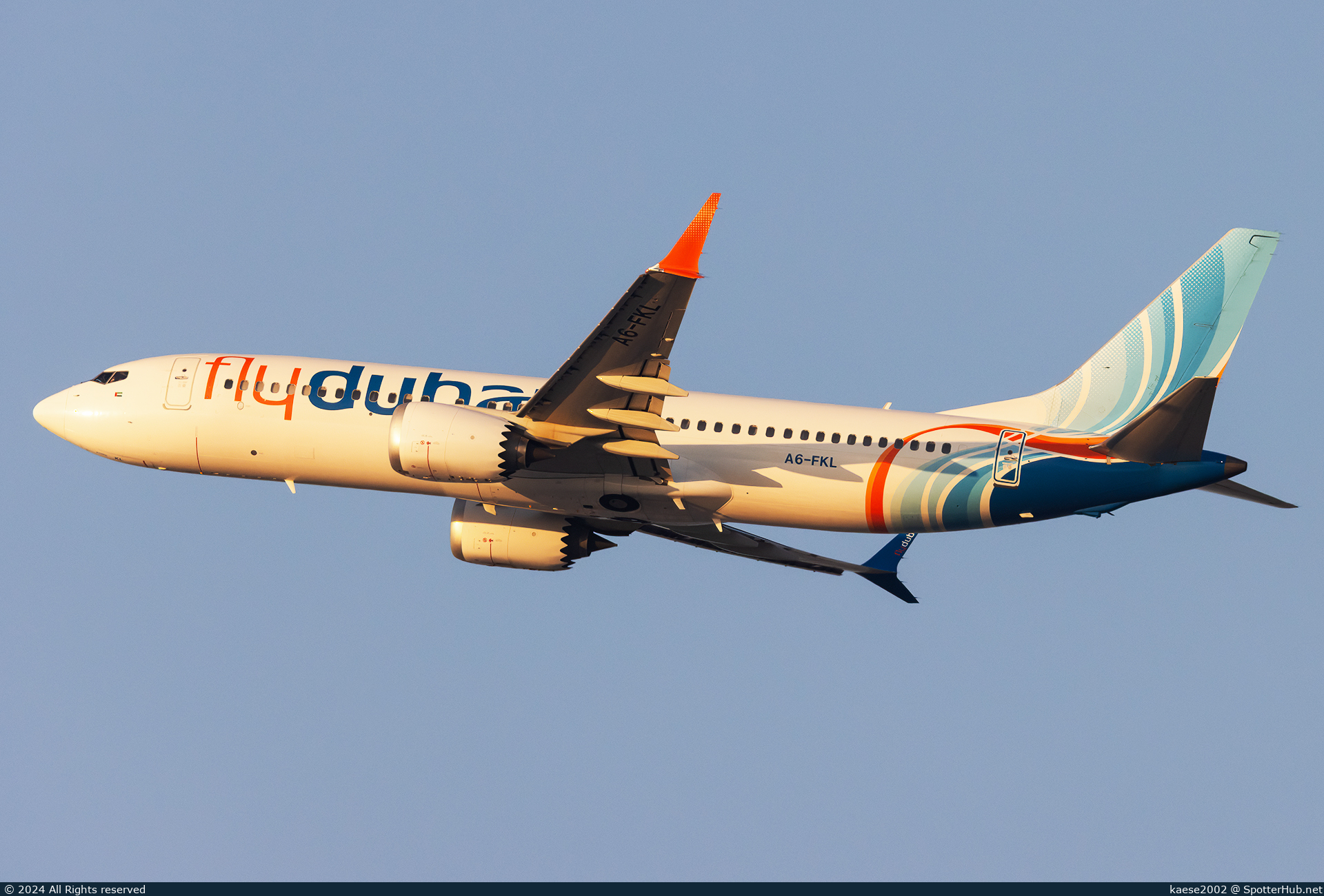 Photo of A6-FKL - Boeing 737 MAX 8 operated by flydubai
