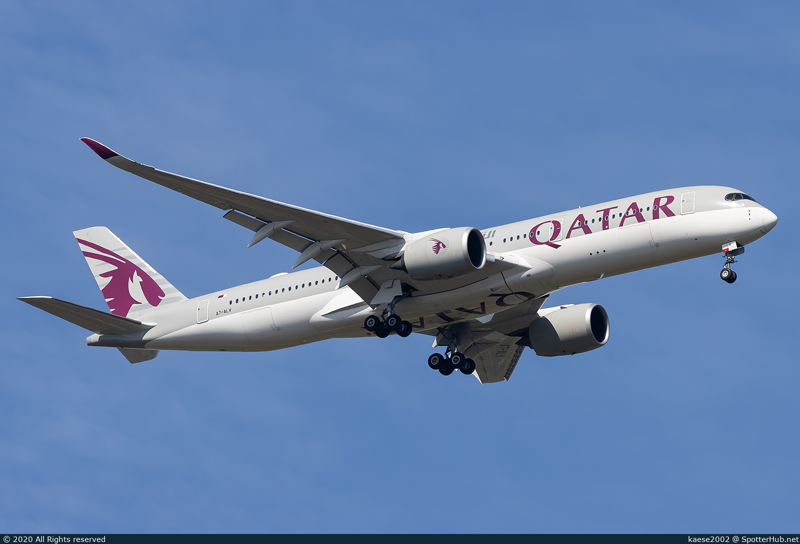 Photo of A7-ALV - Airbus A350-941 operated by Qatar Airways
