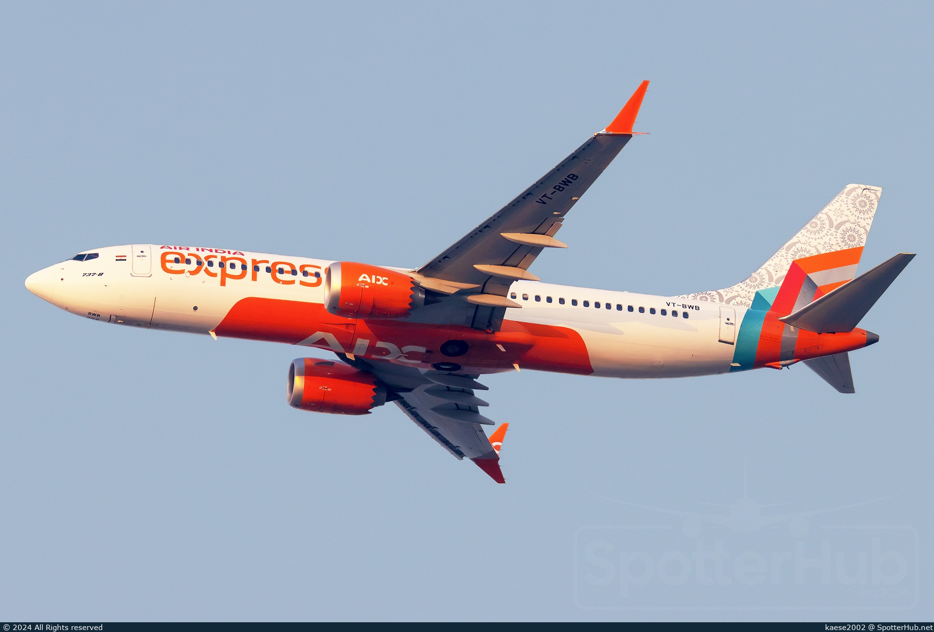 Photo of VT-BWB - Boeing 737 MAX 8 operated by Air India Express