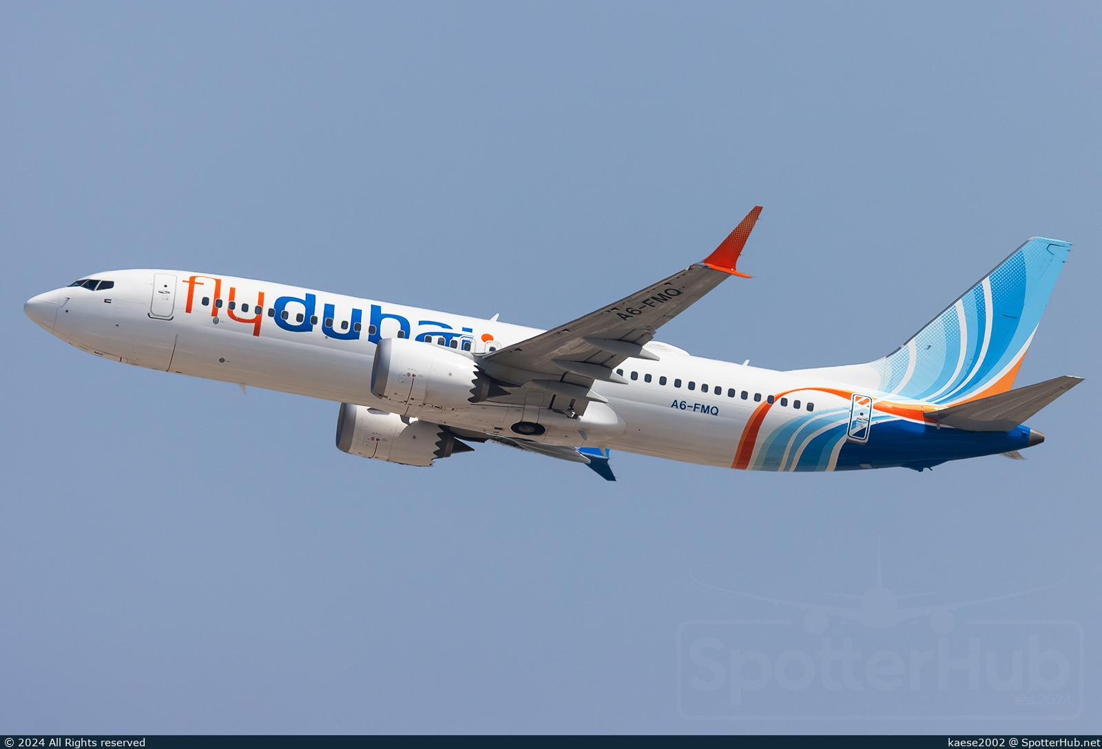 Photo of A6-FMQ - Boeing 737 MAX 8 operated by flydubai