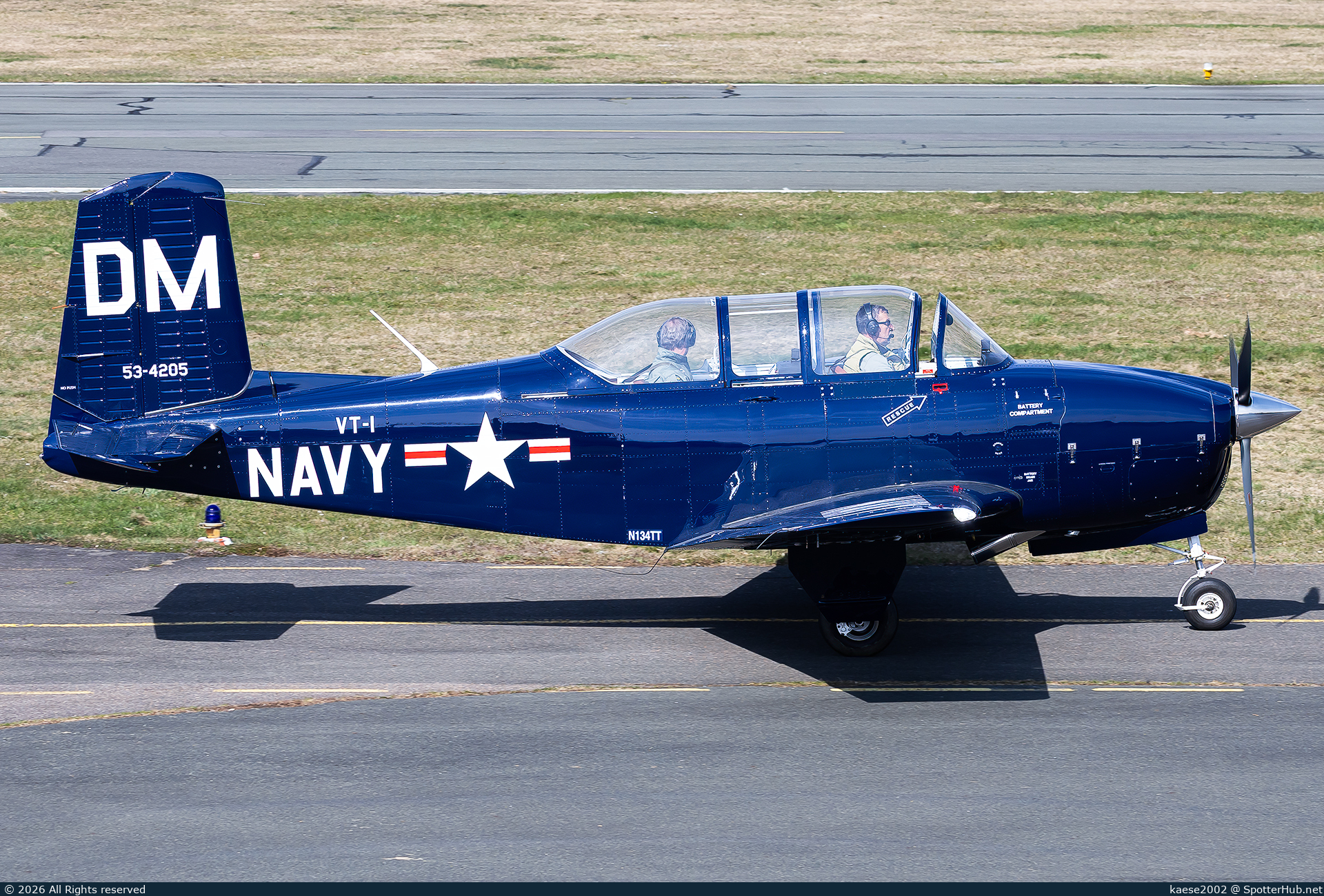 Photo of N134TT - Beechcraft T-34A Mentor operated by Private