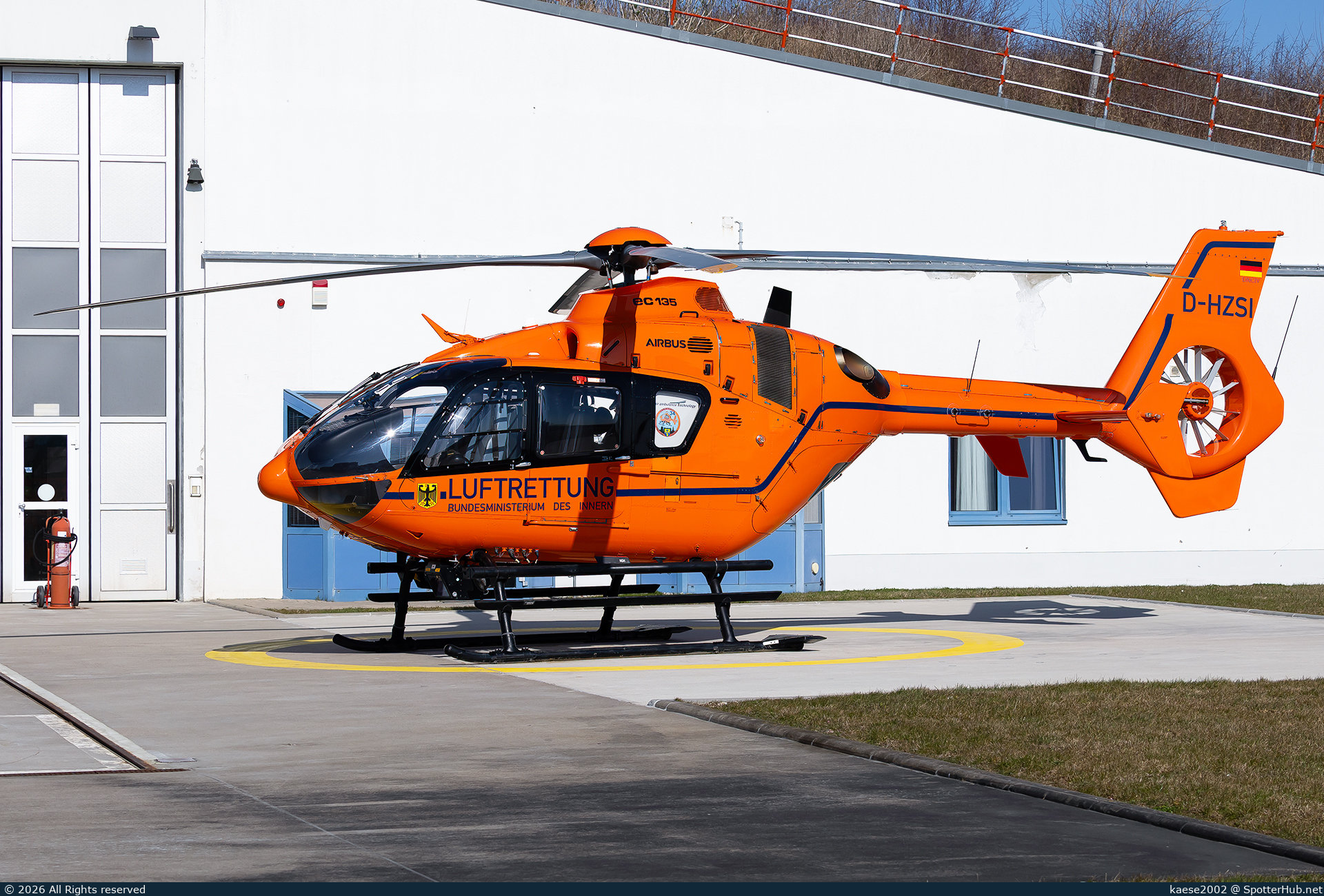 Photo of D-HZSI - Eurocopter EC135 T2+ operated by German Federal Ministry of the Interior - Luftrettung