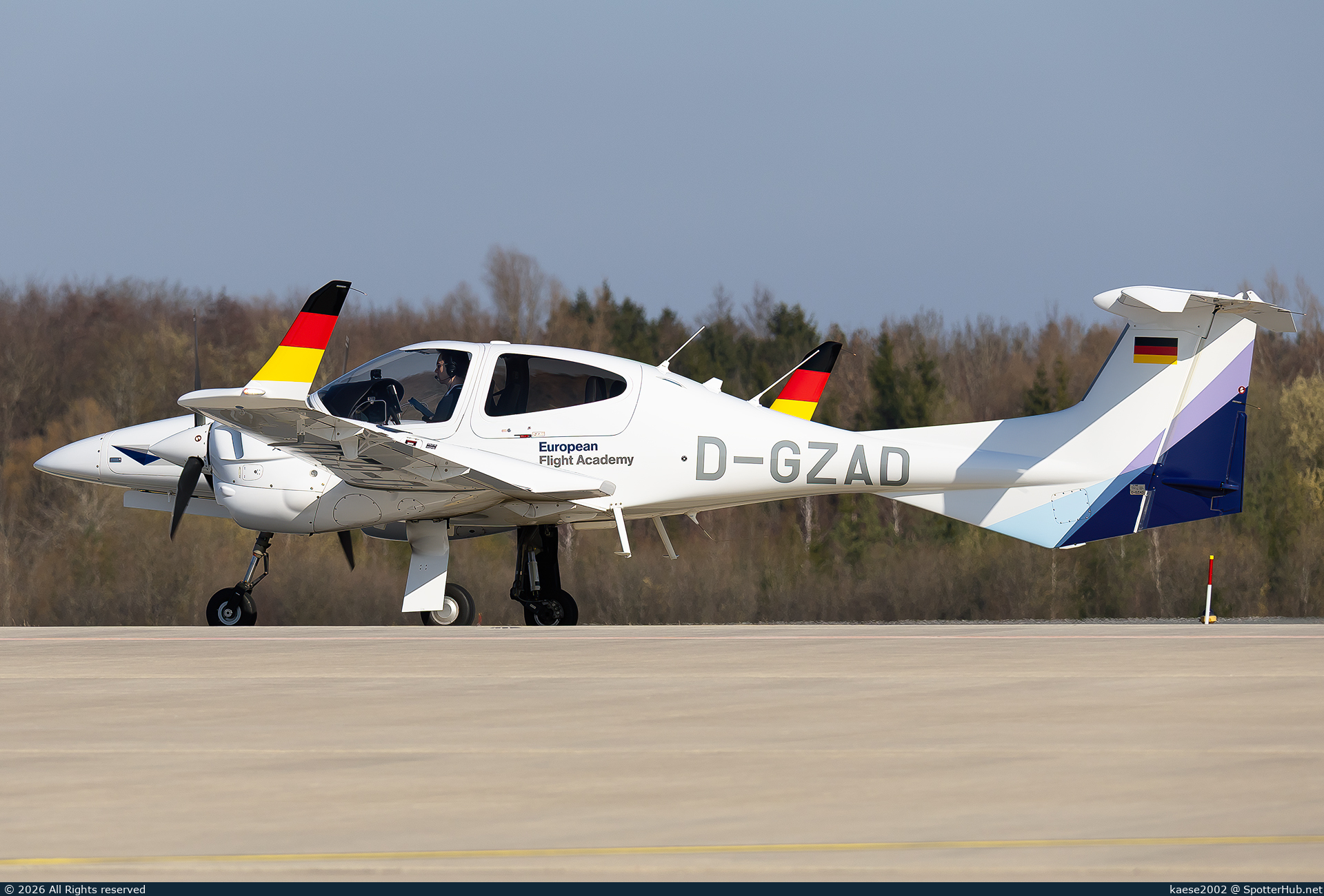 Photo of D-GZAD - Diamond DA42 NG Twin Star operated by European Flight Academy