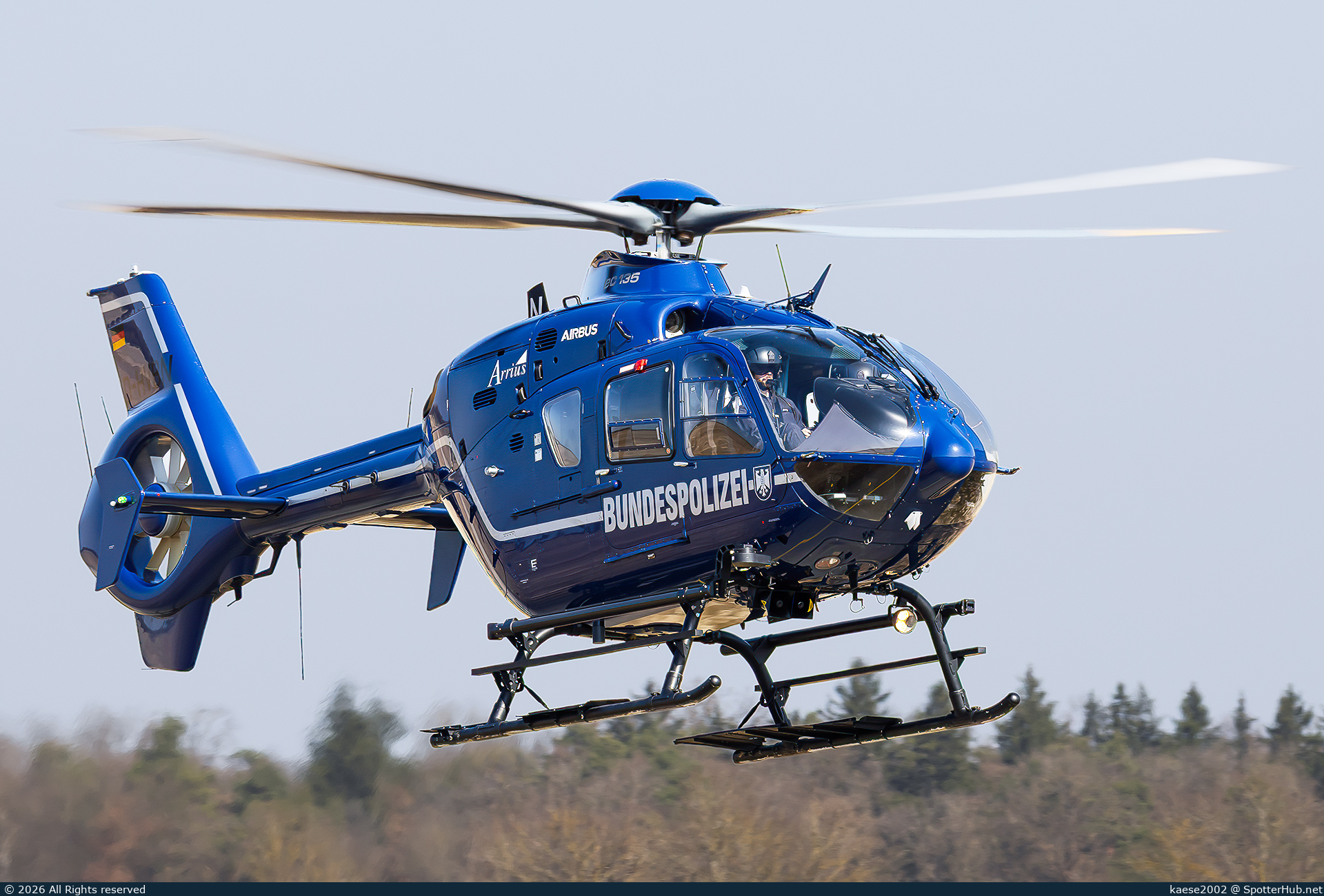Photo of D-HVBN - Eurocopter EC135 T2+ operated by German Police - Bundespolizei