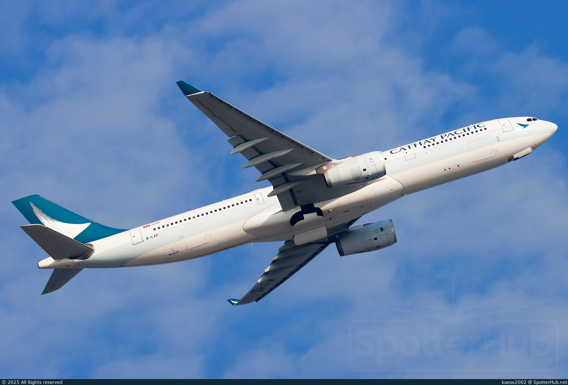 Photo of B-LAE - Airbus A330-342 operated by Cathay Pacific Airways