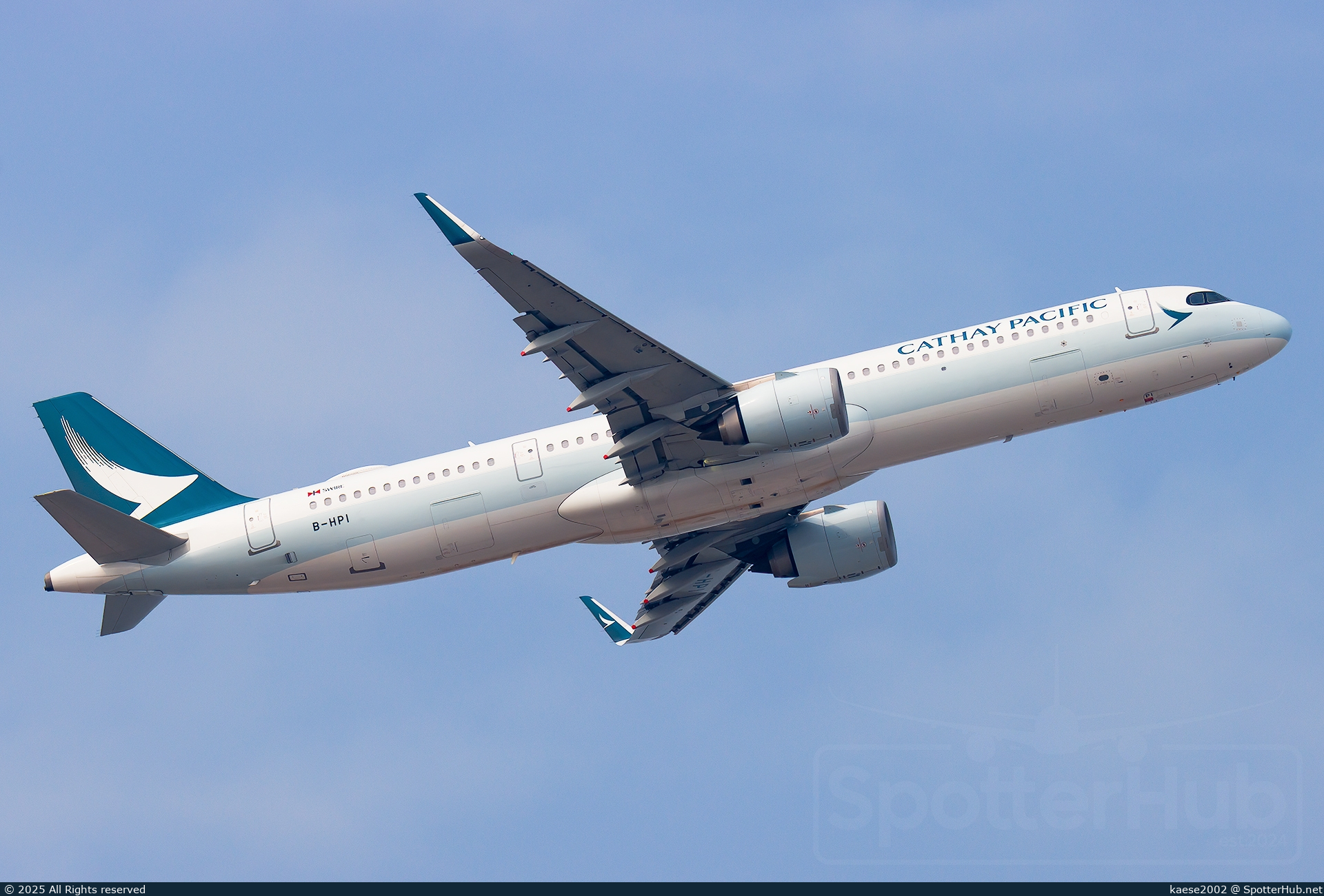 Photo of B-HPI - Airbus A321-251NX operated by Cathay Pacific Airways