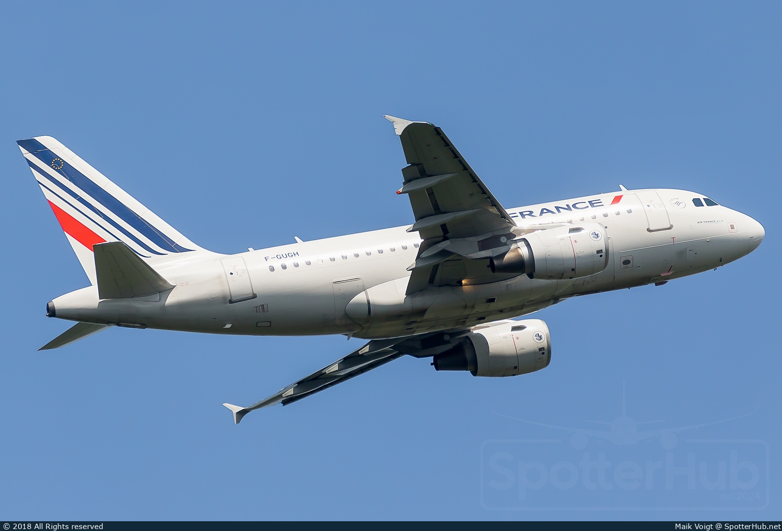 Photo of F-GUGH - Airbus A318-111 operated by Air France