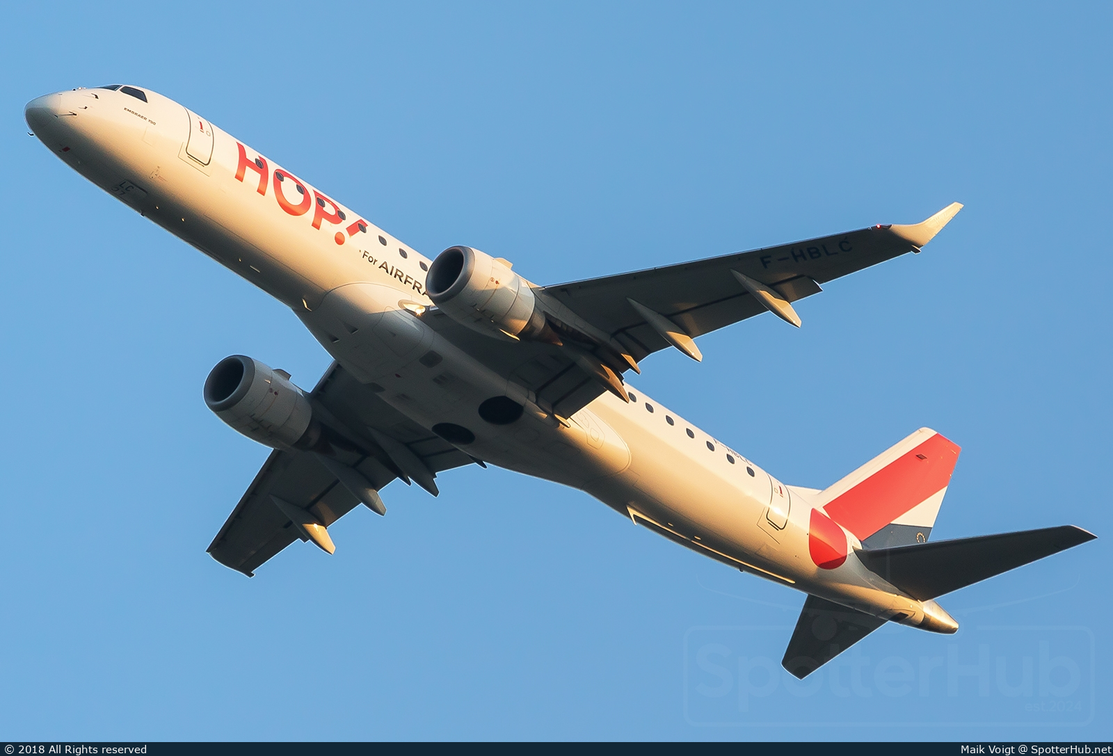 Photo of F-HBLC - Embraer ERJ-190LR operated by Air France HOP