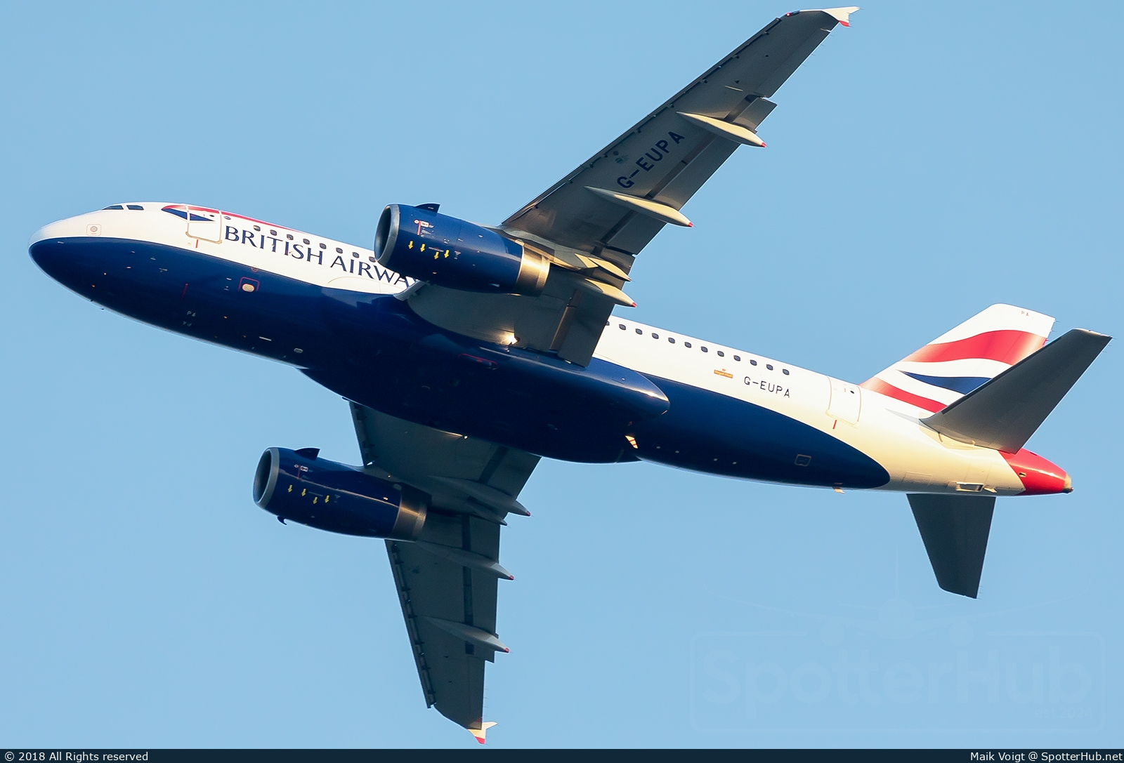 Photo of G-EUPA - Airbus A319-131 operated by British Airways