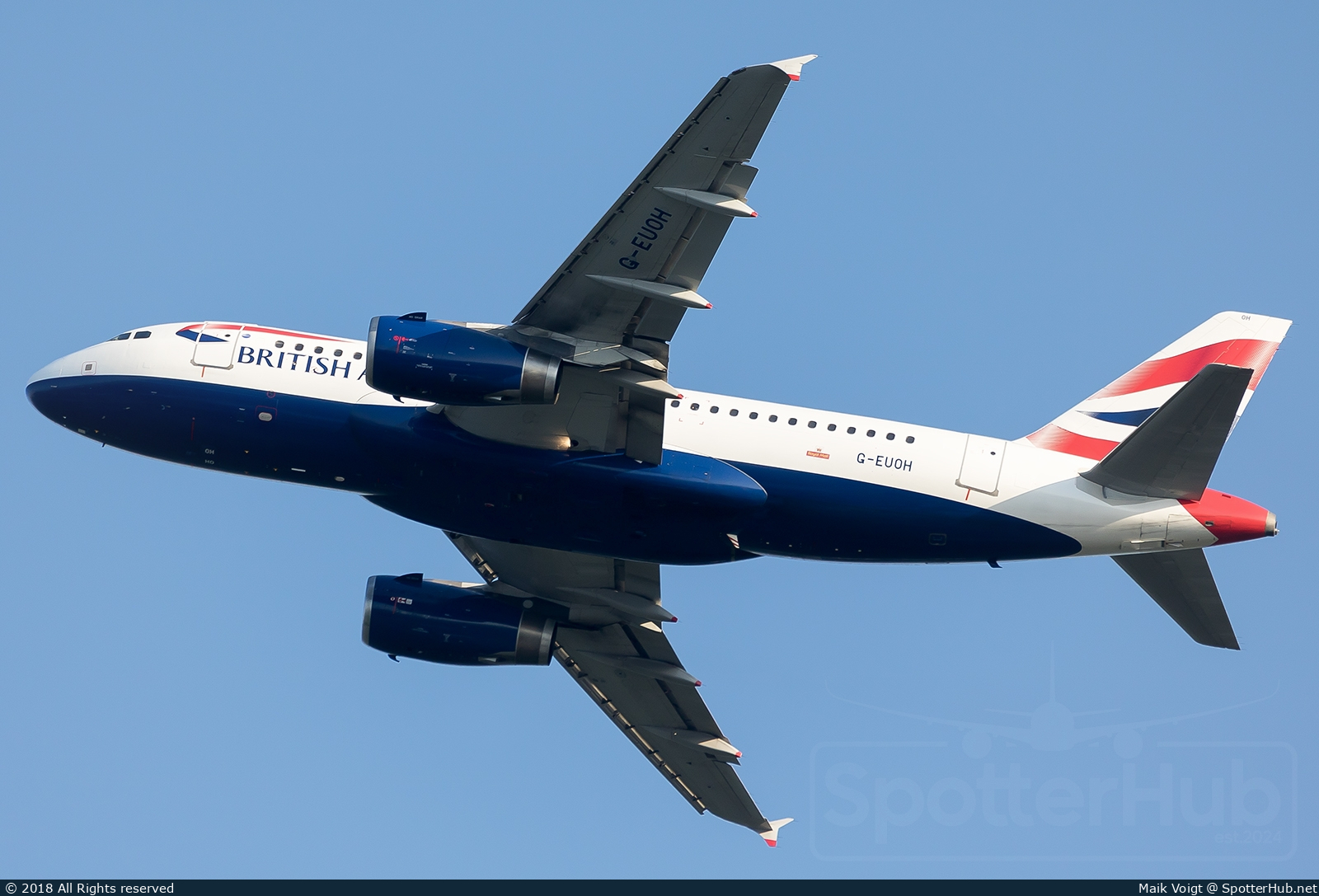 Photo of G-EUOH - Airbus A319-131 operated by British Airways
