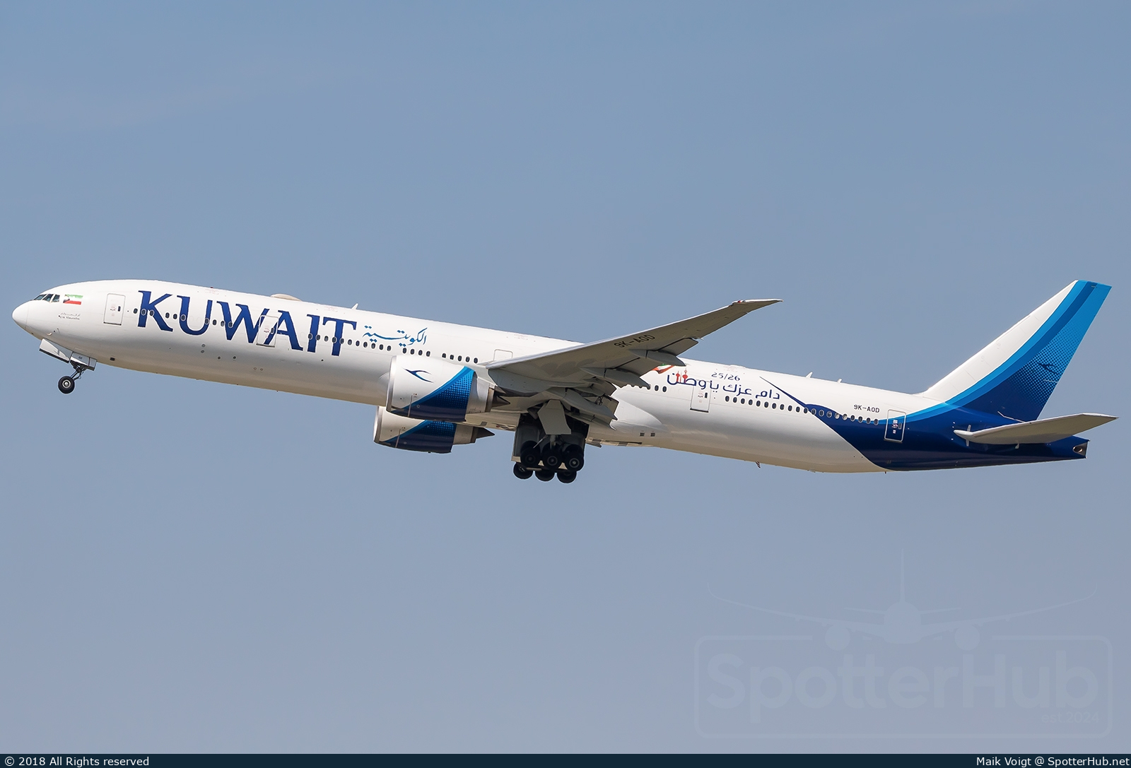 Photo of 9K-AOD - Boeing 777-369(ER) operated by Kuwait Airways