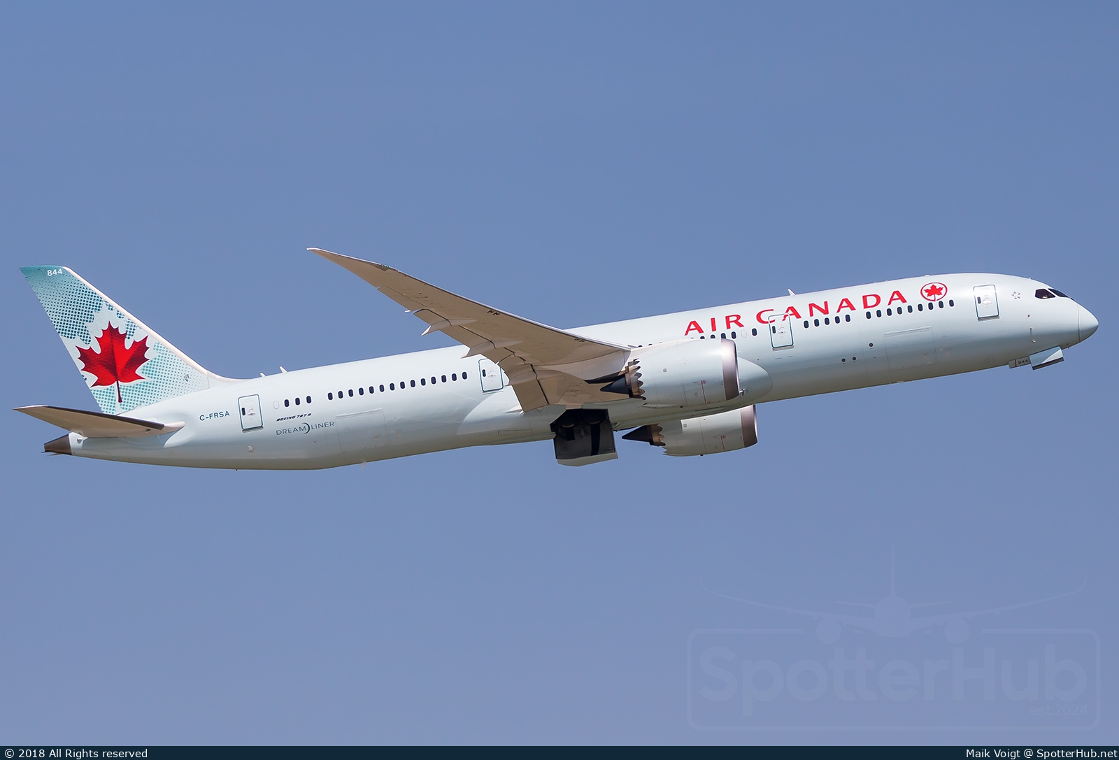 Photo of C-FRSA - Boeing 787-9 Dreamliner operated by Air Canada