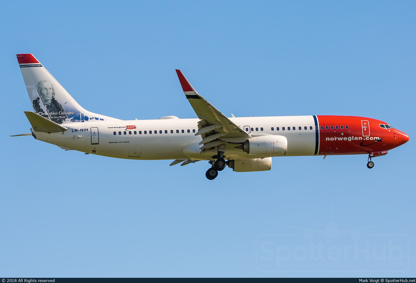 Photo of LN-NIH - Boeing 737-8JP operated by Norwegian Air Shuttle