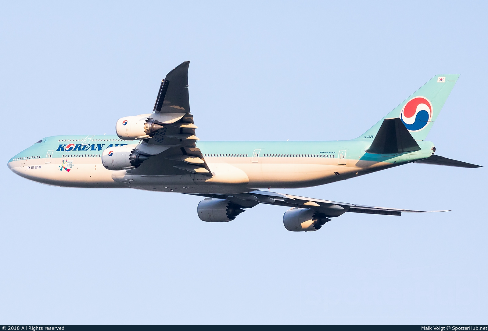 Photo of HL7636 - Boeing 747-8B5 operated by Korean Air
