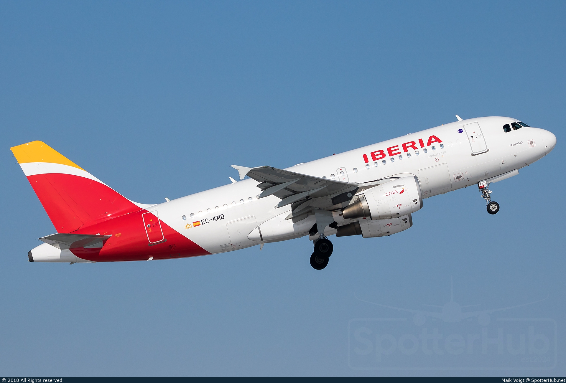 Photo of EC-KMD - Airbus A319-111 operated by Iberia