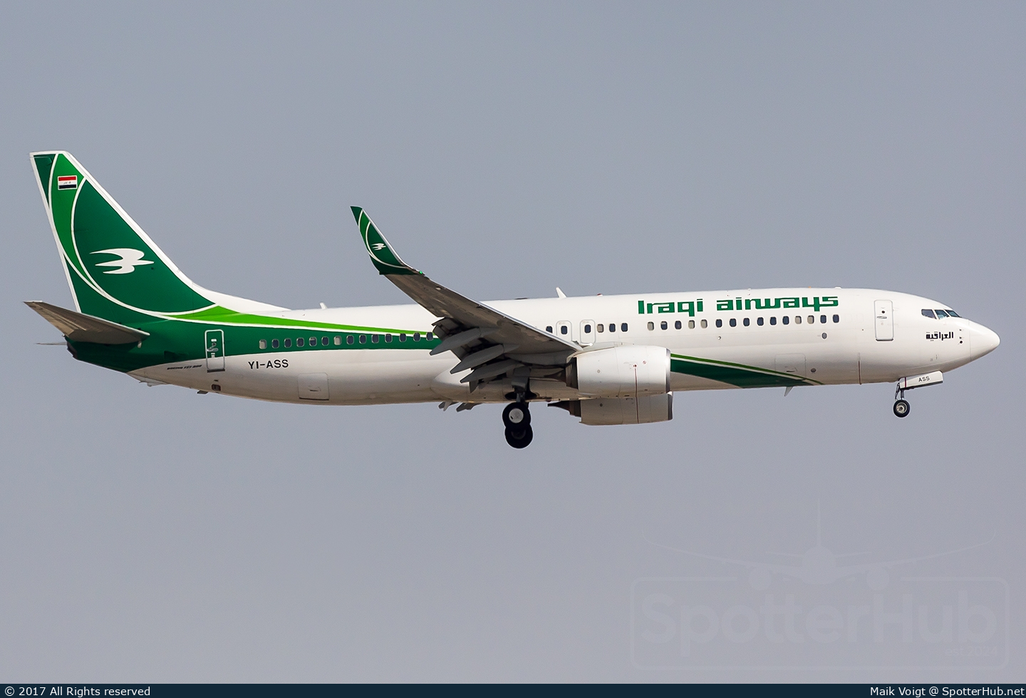 Photo of YI-ASS - Boeing 737-81Z operated by Iraqi Airways