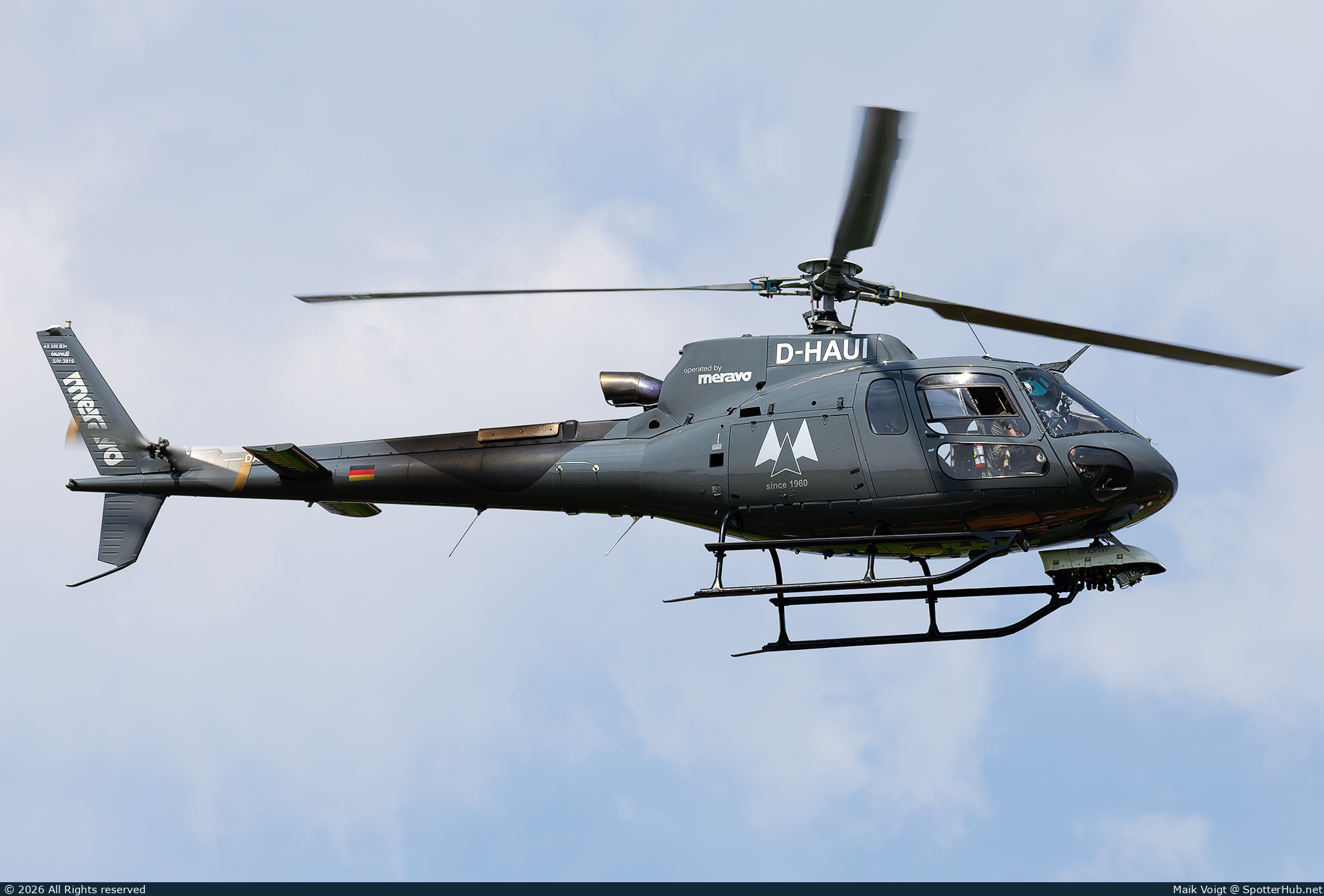 Photo of D-HAUI - Aérospatiale AS350B3+ Écureuil operated by Meravo Helicopters