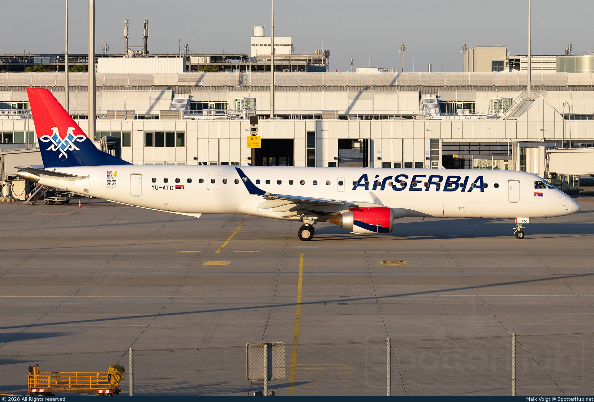 Photo of YU-ATC - Embraer ERJ-195LR operated by Air Serbia