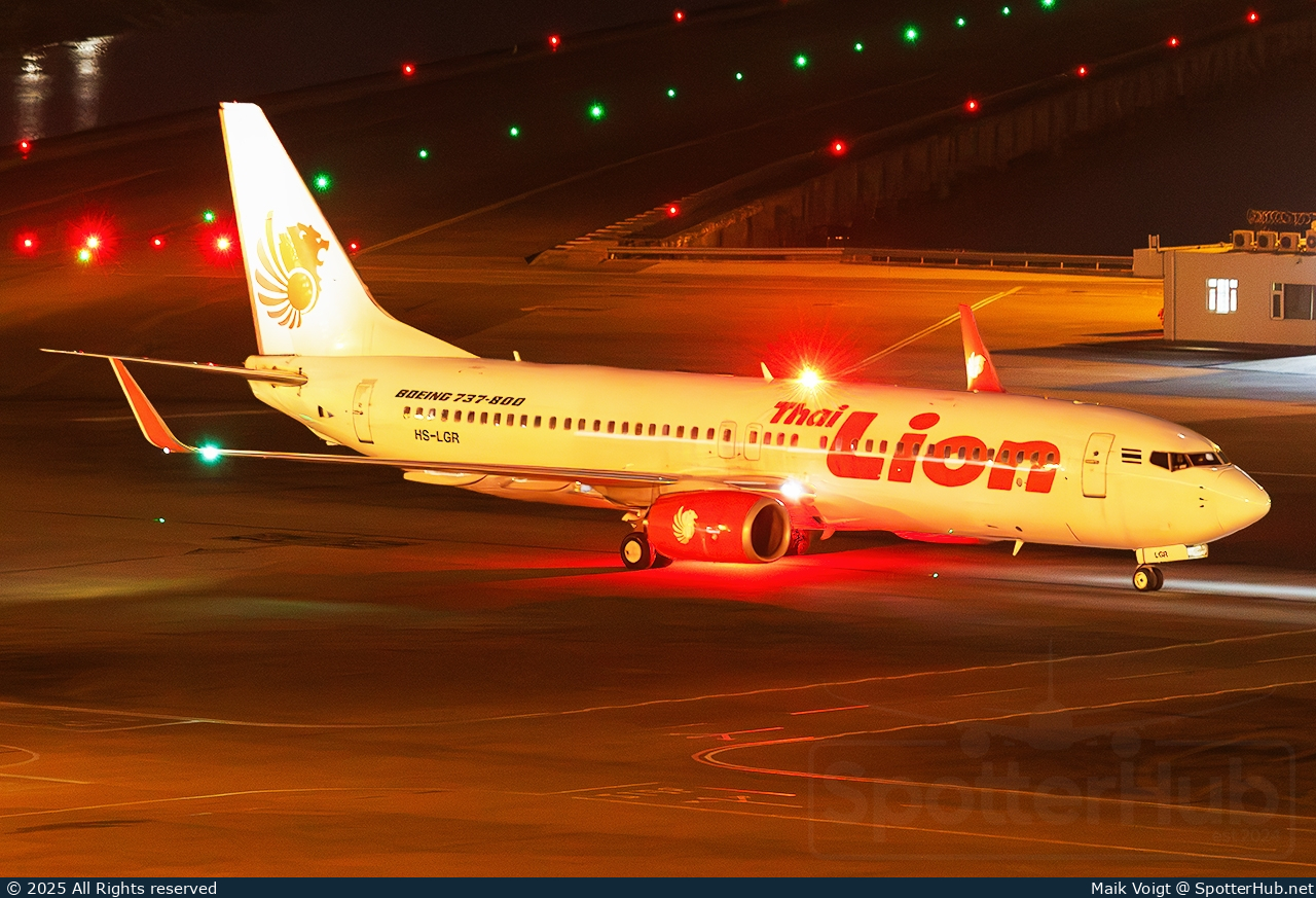 Photo of HS-LGR - Boeing 737-8GP operated by Thai Lion Air