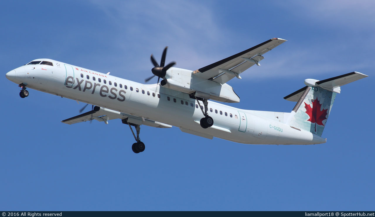 Photo of C-GGDU - Bombardier DHC-8-402 Dash 8 Q400 operated by Air Canada Express (opb Jazz Air)