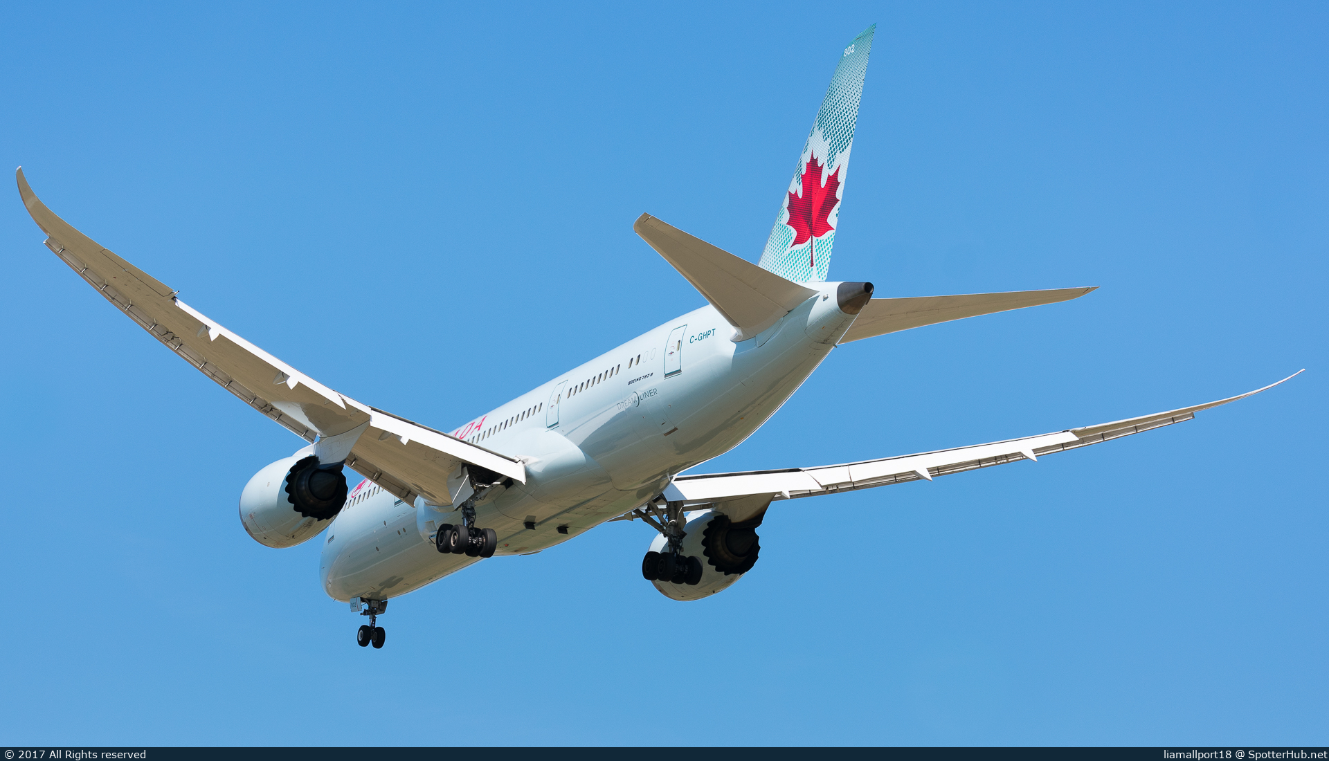 Photo of C-GHPT - Boeing 787-8 Dreamliner operated by Air Canada