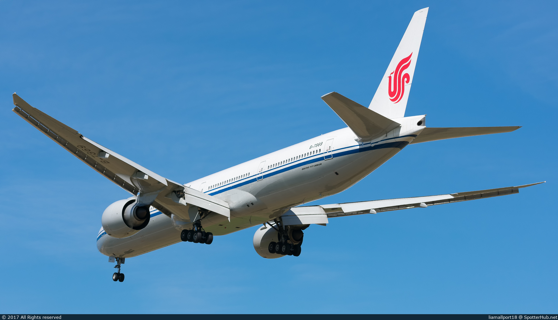 Photo of B-7869 - Boeing 777-39L(ER) operated by Air China