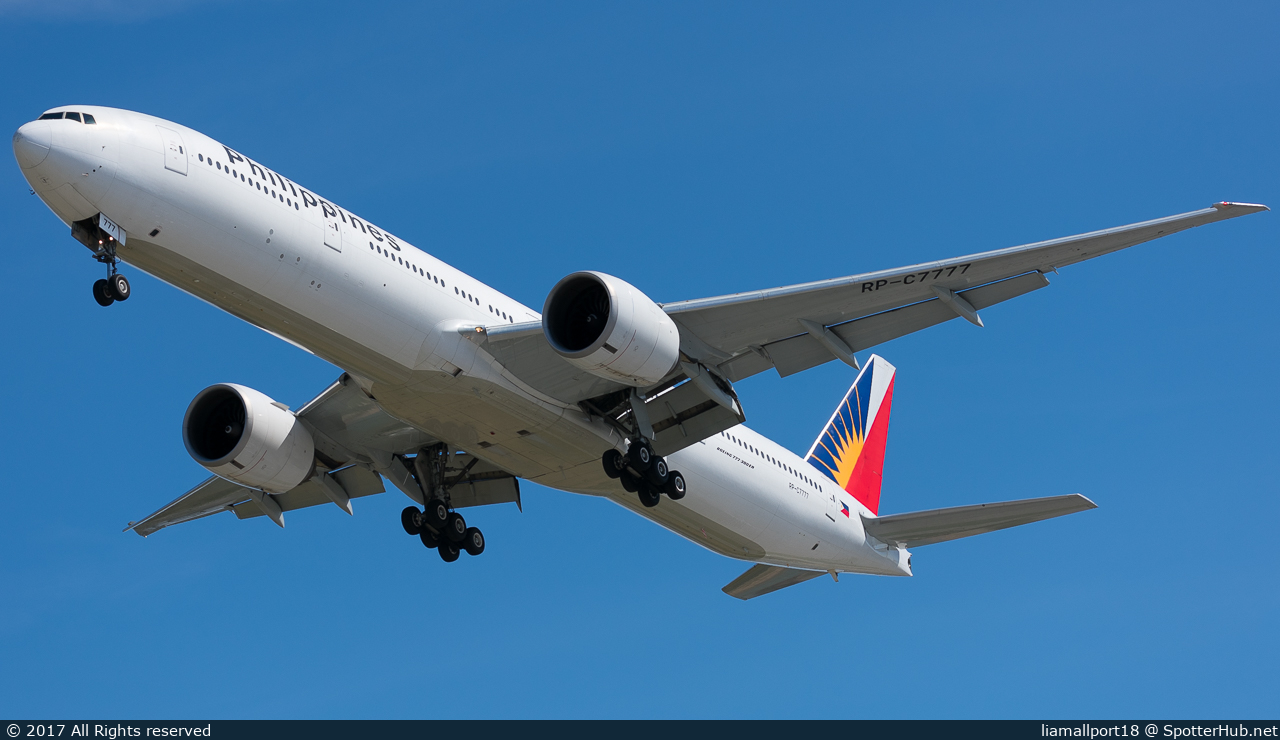 Photo of RP-C7777 - Boeing 777-36N(ER) operated by Philippine Airlines