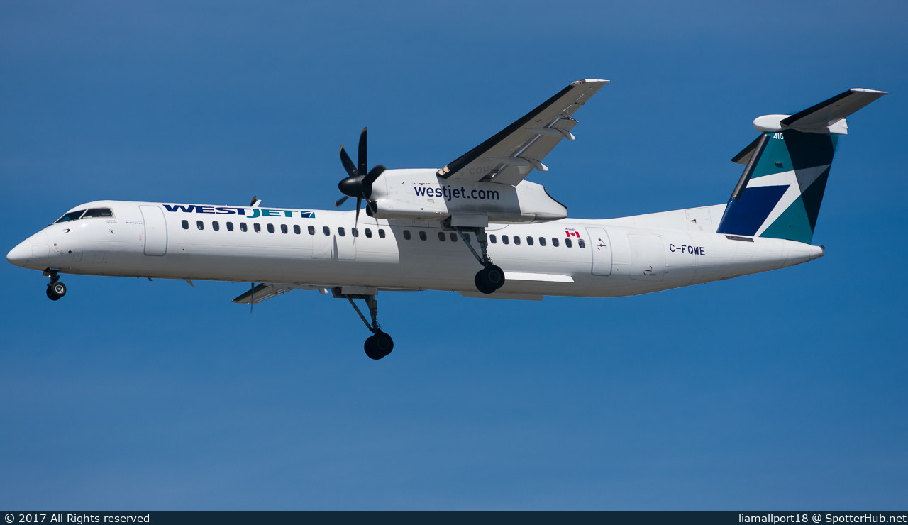 Photo of C-FQWE - Bombardier DHC-8-402 Dash 8 Q400 operated by WestJet Encore