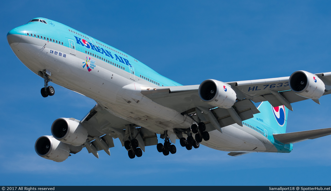 Photo of HL7633 - Boeing 747-8B5 operated by Korean Air
