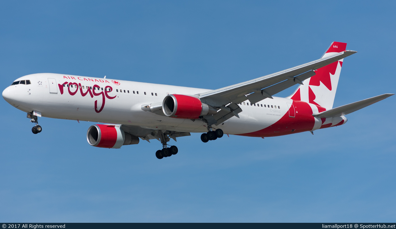 Photo of C-GDUZ - Boeing 767-38E(ER) operated by Air Canada Rouge