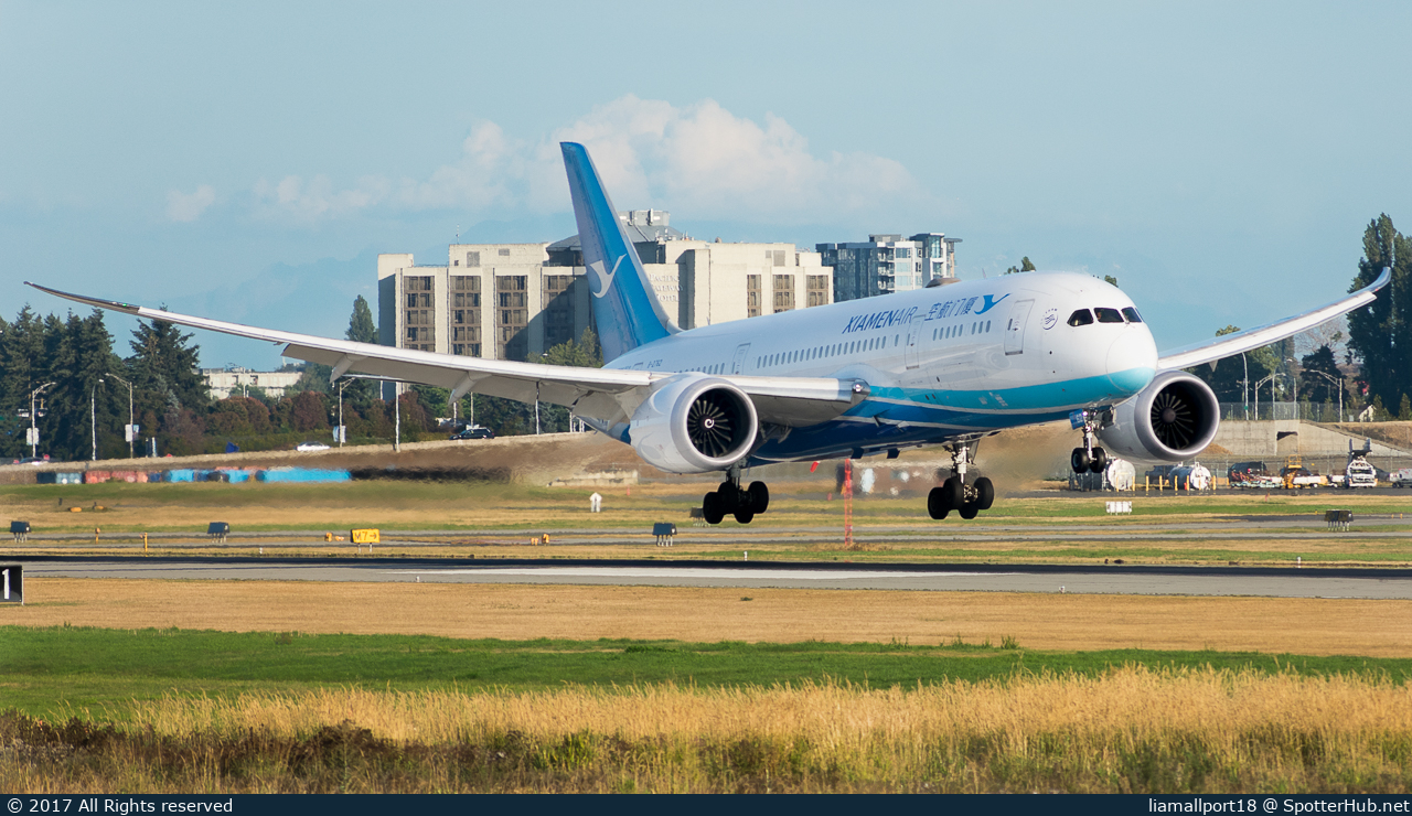 Photo of B-2762 - Boeing 787-8 Dreamliner operated by Xiamen Airlines