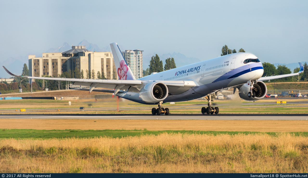 Photo of B-18906 - Airbus A350-941 operated by China Airlines